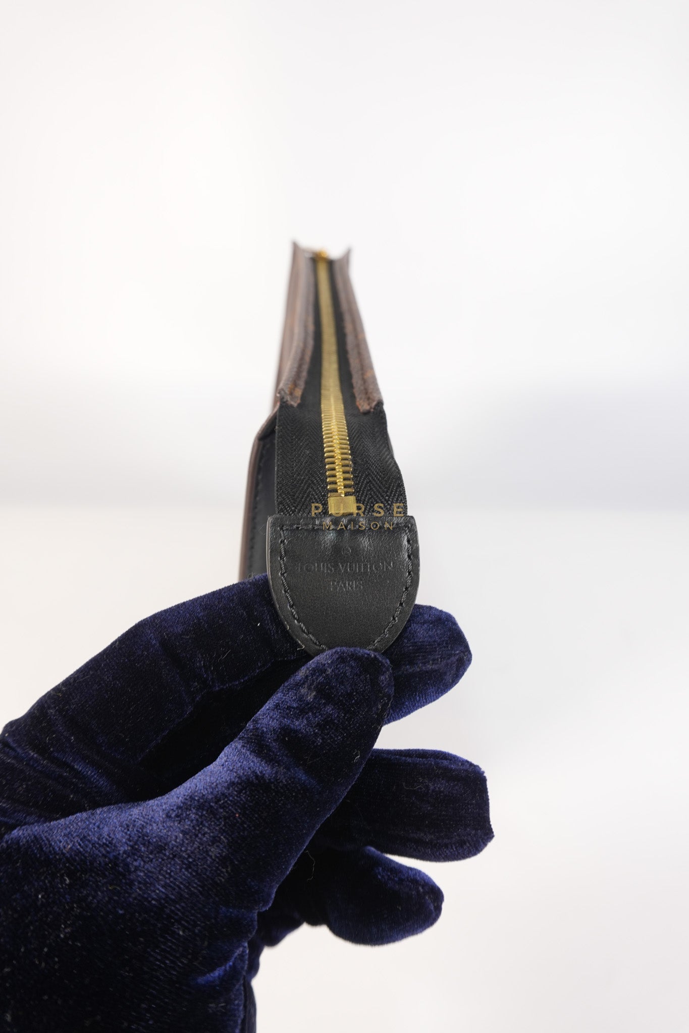 Toiletry Pouch in Monogram Canvas and Black Leather (Microchip) | Purse Maison Luxury Bags Shop