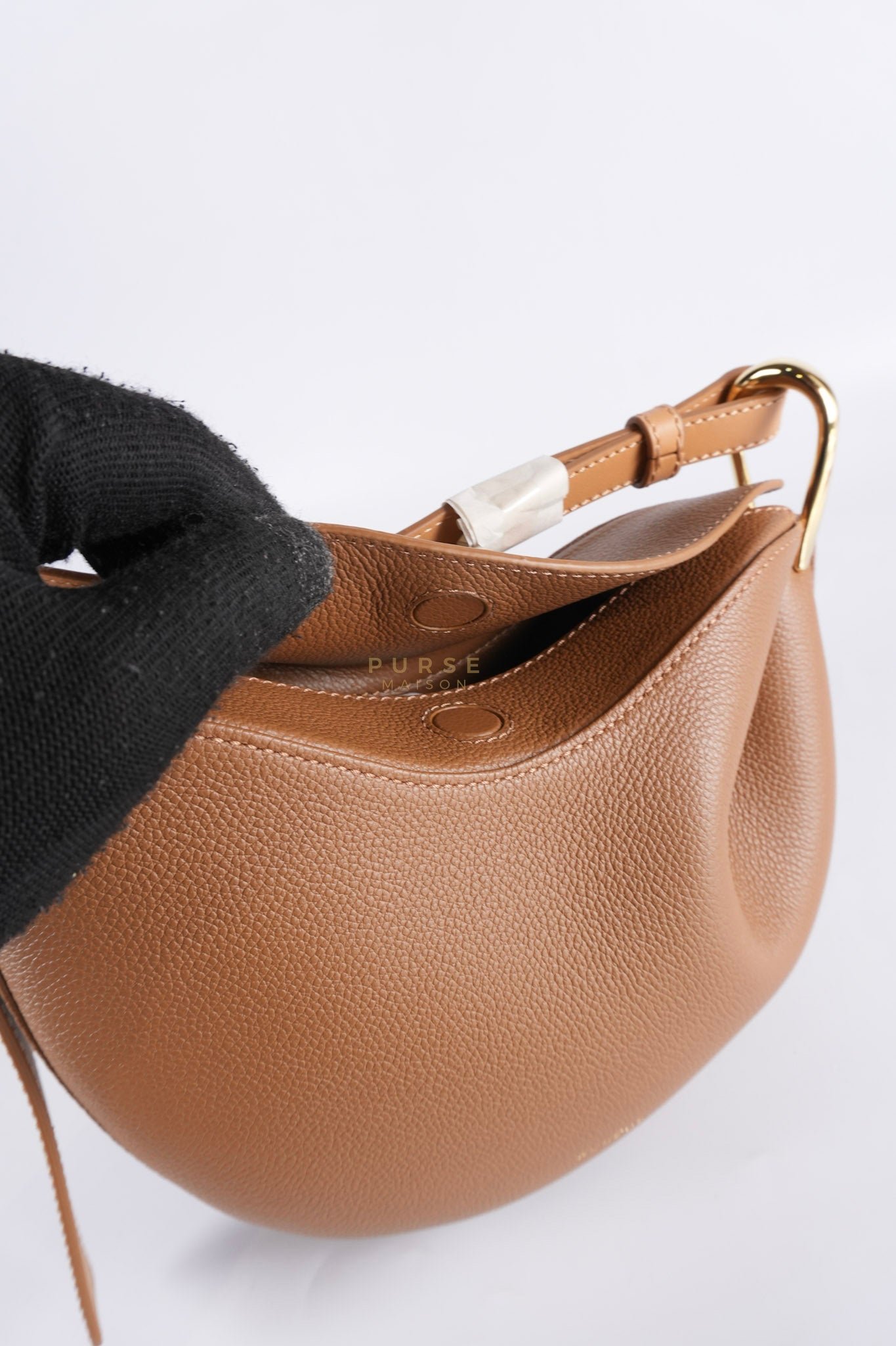 Tonca Duo Bag In Camel Graine Leather | Purse Maison Luxury Bags Shop