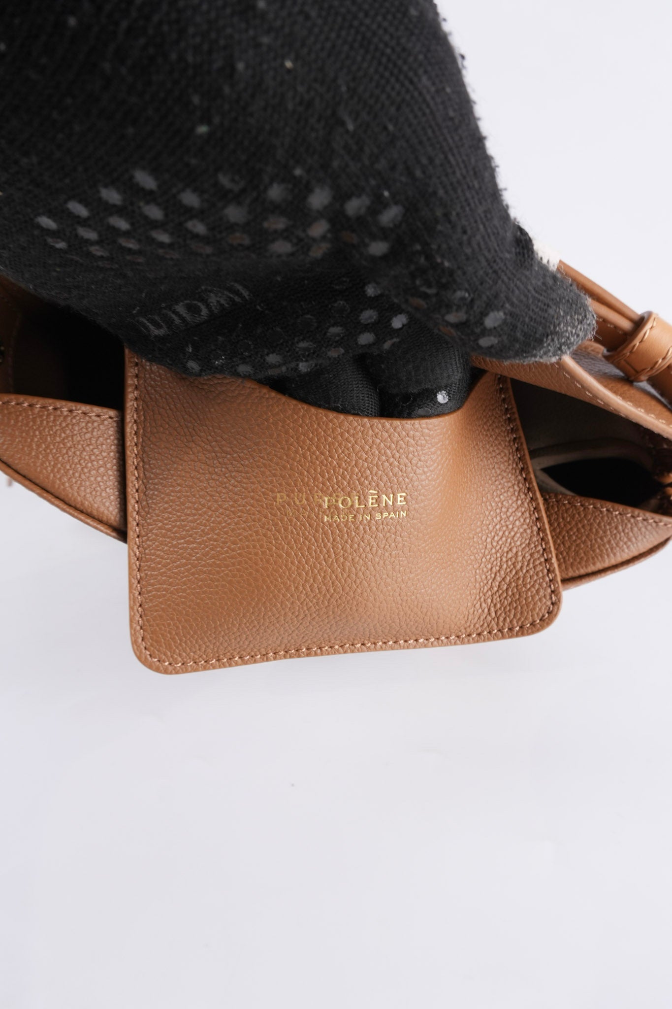 Tonca Duo Bag In Camel Graine Leather | Purse Maison Luxury Bags Shop