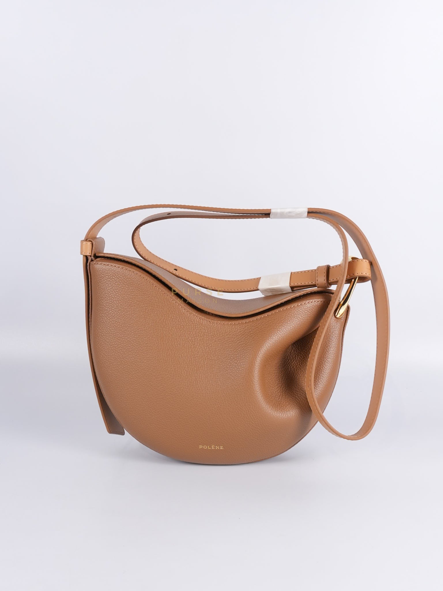 Tonca Duo Bag In Camel Graine Leather | Purse Maison Luxury Bags Shop