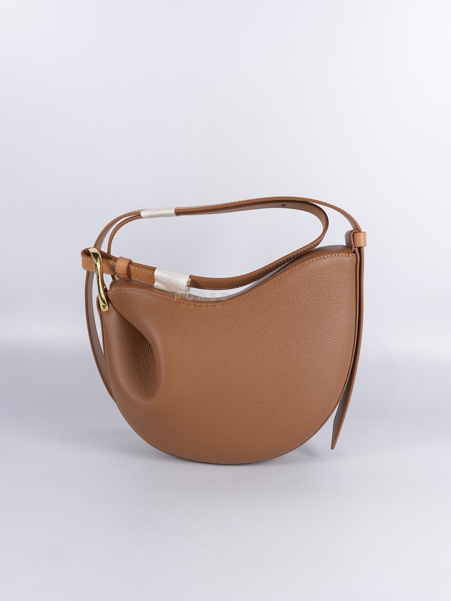 Tonca Duo Bag In Camel Graine Leather | Purse Maison Luxury Bags Shop