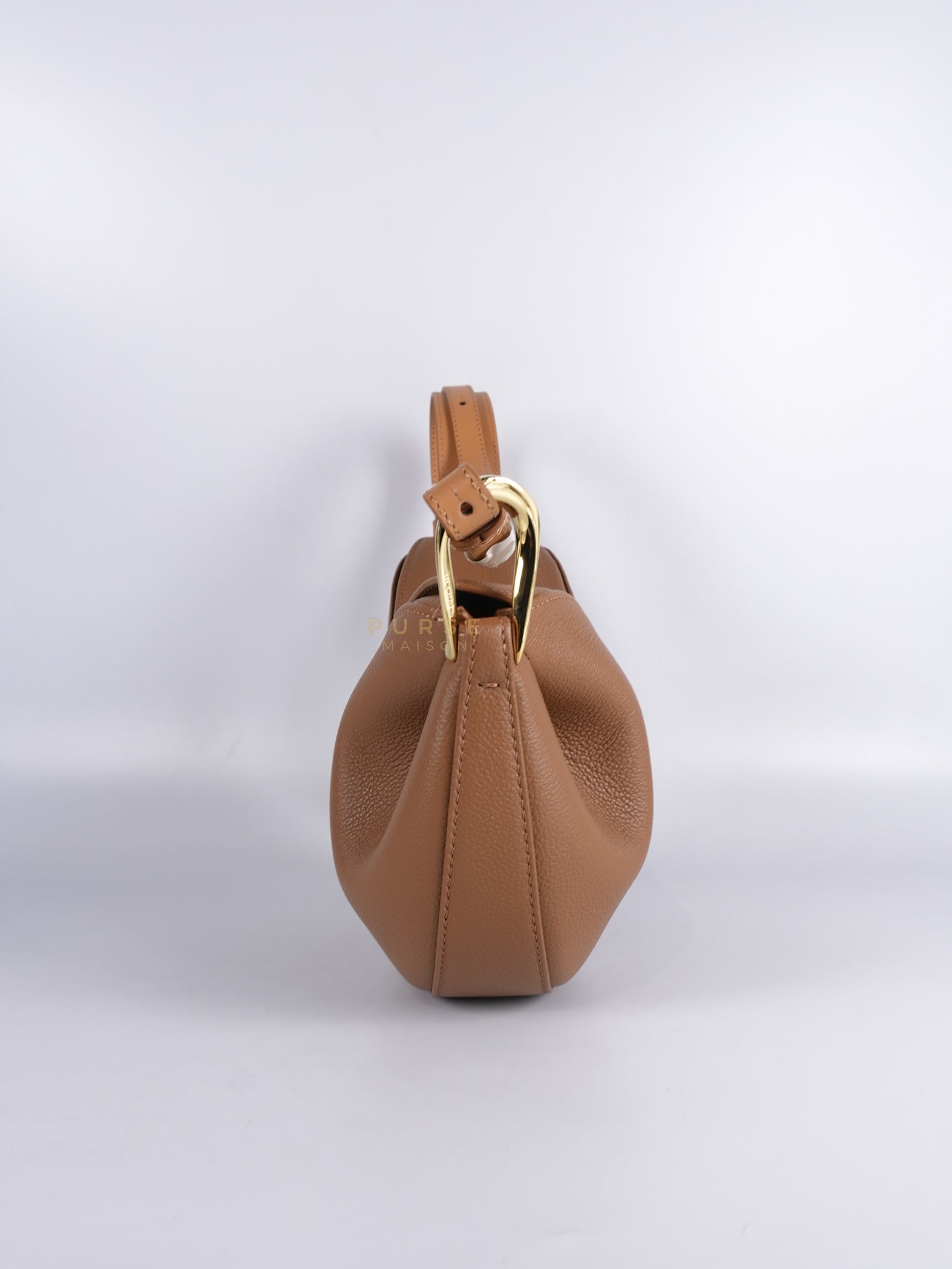 Tonca Duo Bag In Camel Graine Leather | Purse Maison Luxury Bags Shop