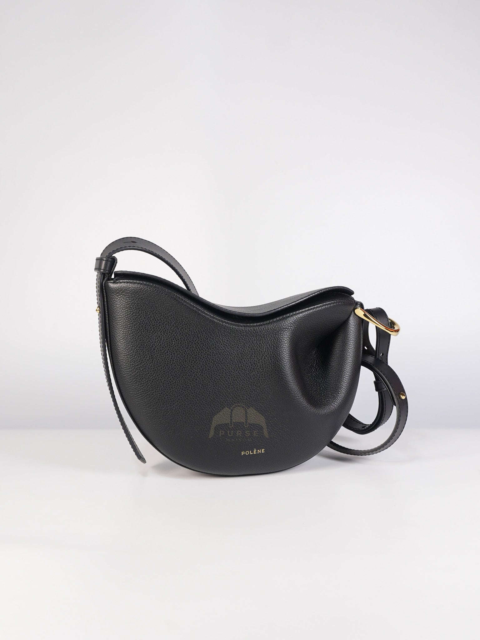 Tonca Monochrome Noir in Graine Leather | Purse Maison Luxury Bags Shop