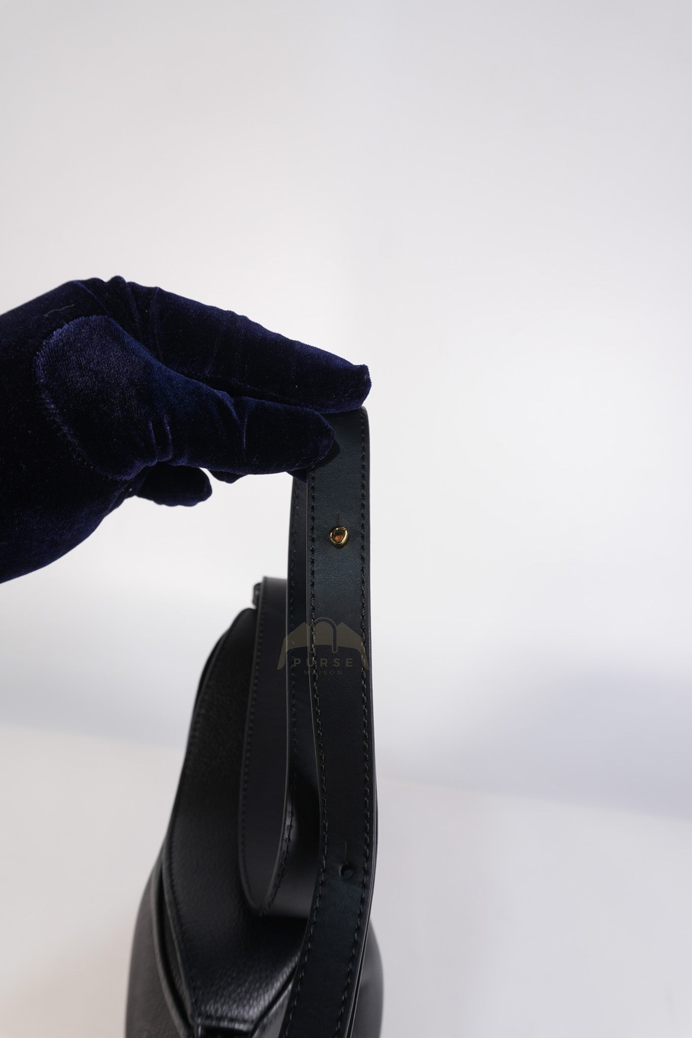 Tonca Monochrome Noir in Graine Leather | Purse Maison Luxury Bags Shop