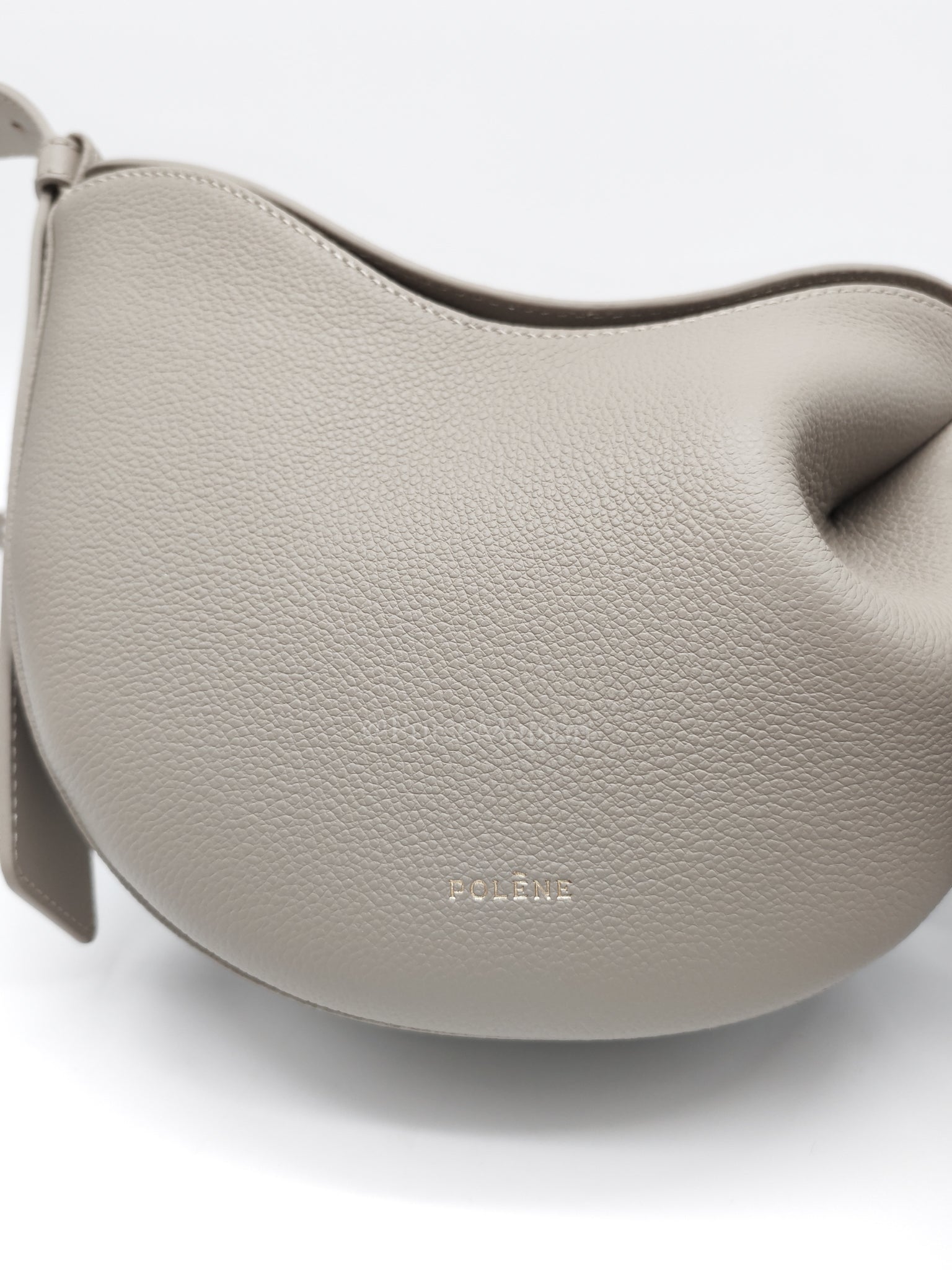 Tonca Taupe in Grained Calfskin Leather Crossbody Bag | Purse Maison Luxury Bags Shop