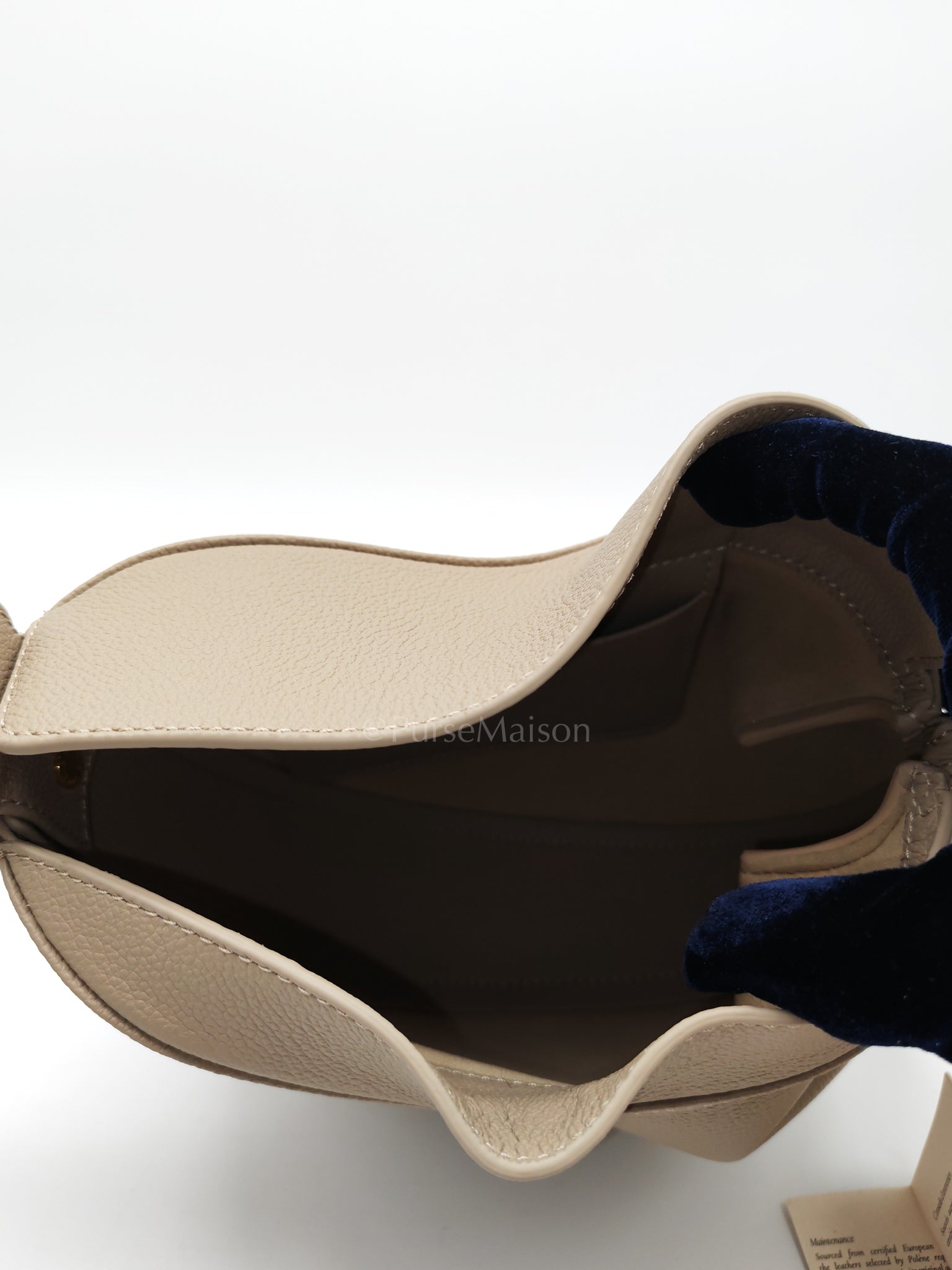 Tonca Taupe in Grained Calfskin Leather Crossbody Bag | Purse Maison Luxury Bags Shop