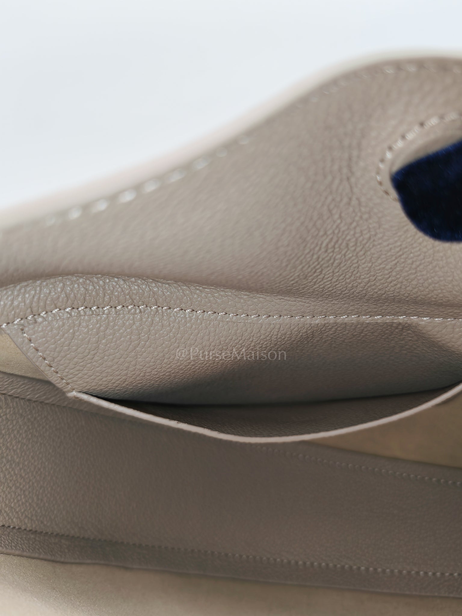 Tonca Taupe in Grained Calfskin Leather Crossbody Bag | Purse Maison Luxury Bags Shop