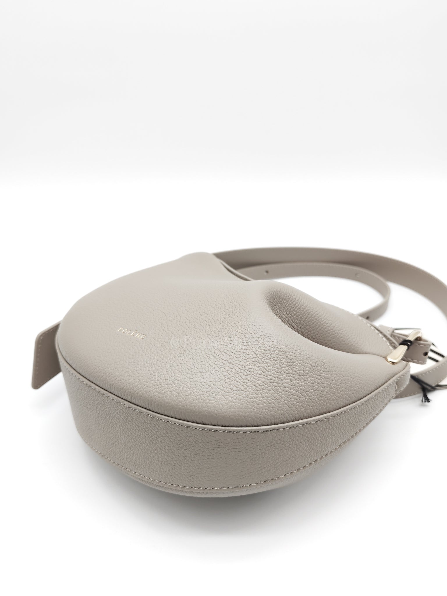 Tonca Taupe in Grained Calfskin Leather Crossbody Bag | Purse Maison Luxury Bags Shop