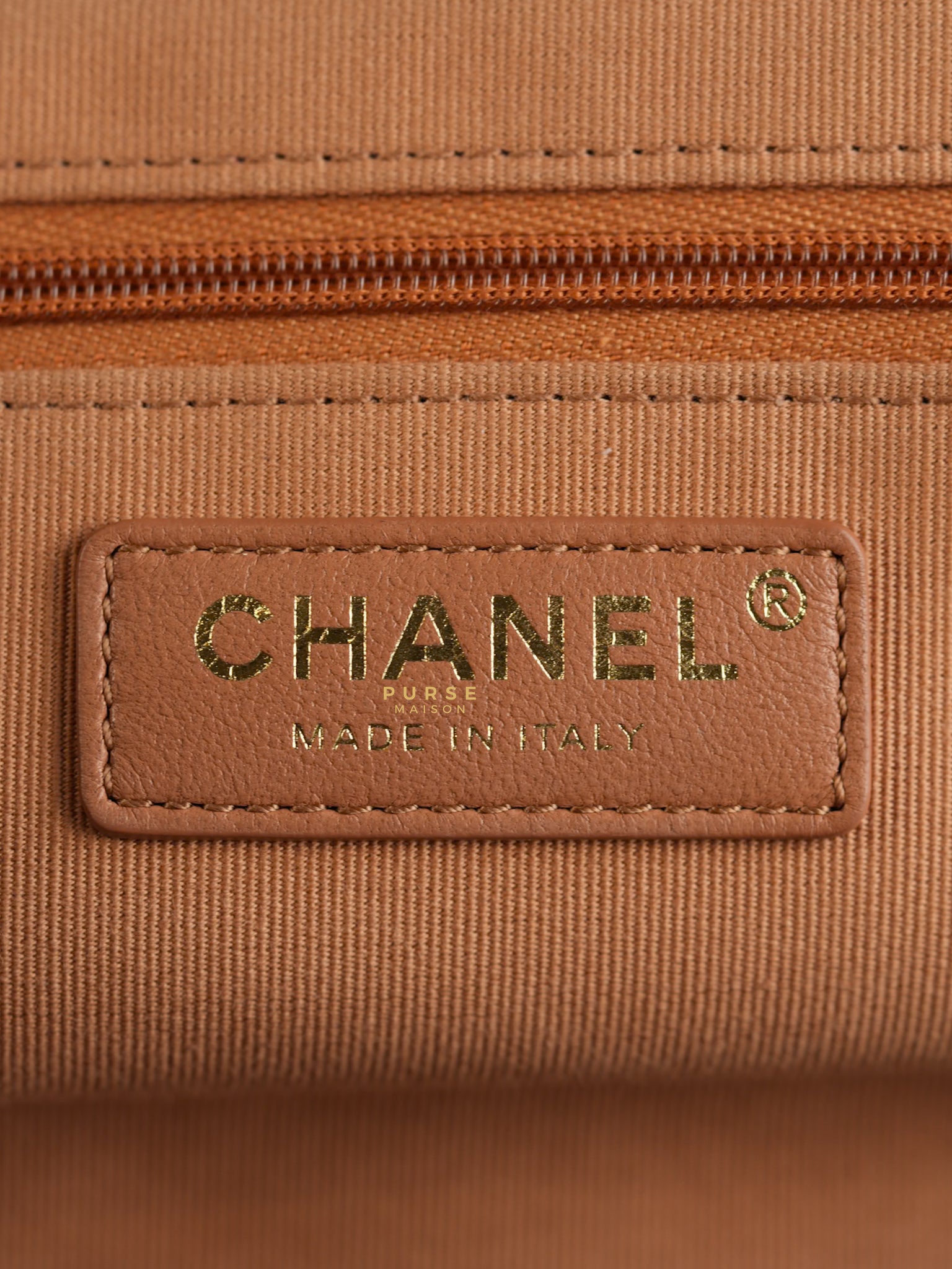 Top Handle Cargo Vanity Case Shoulder Bag Lambskin Dark Beige (Microchip) | Purse Maison Luxury Bags Shop