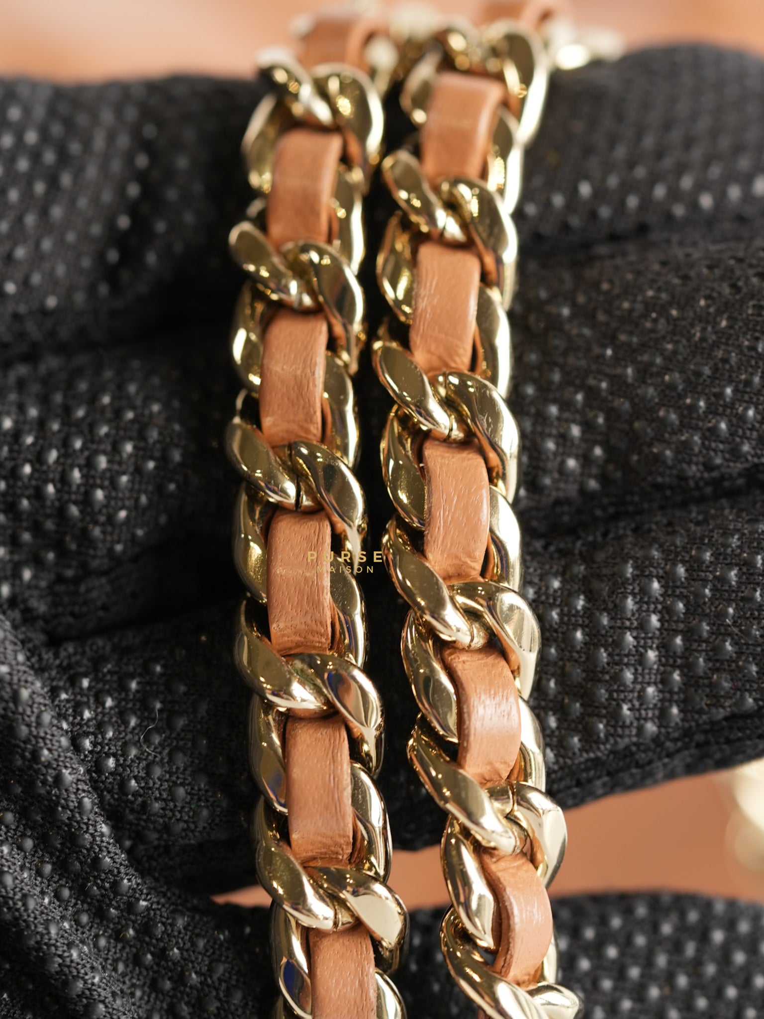 Top Handle Cargo Vanity Case Shoulder Bag Lambskin Dark Beige (Microchip) | Purse Maison Luxury Bags Shop