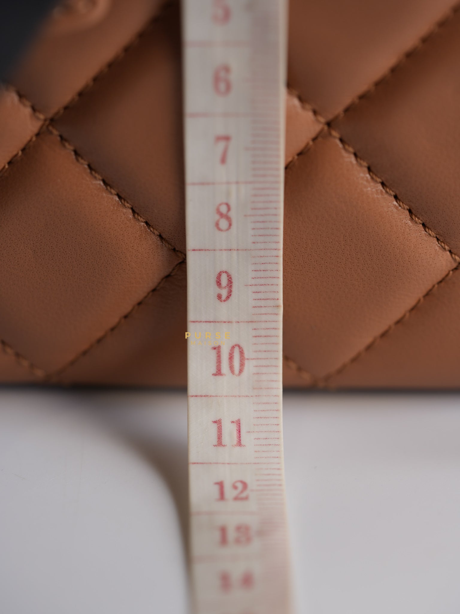 Top Handle Cargo Vanity Case Shoulder Bag Lambskin Dark Beige (Microchip) | Purse Maison Luxury Bags Shop