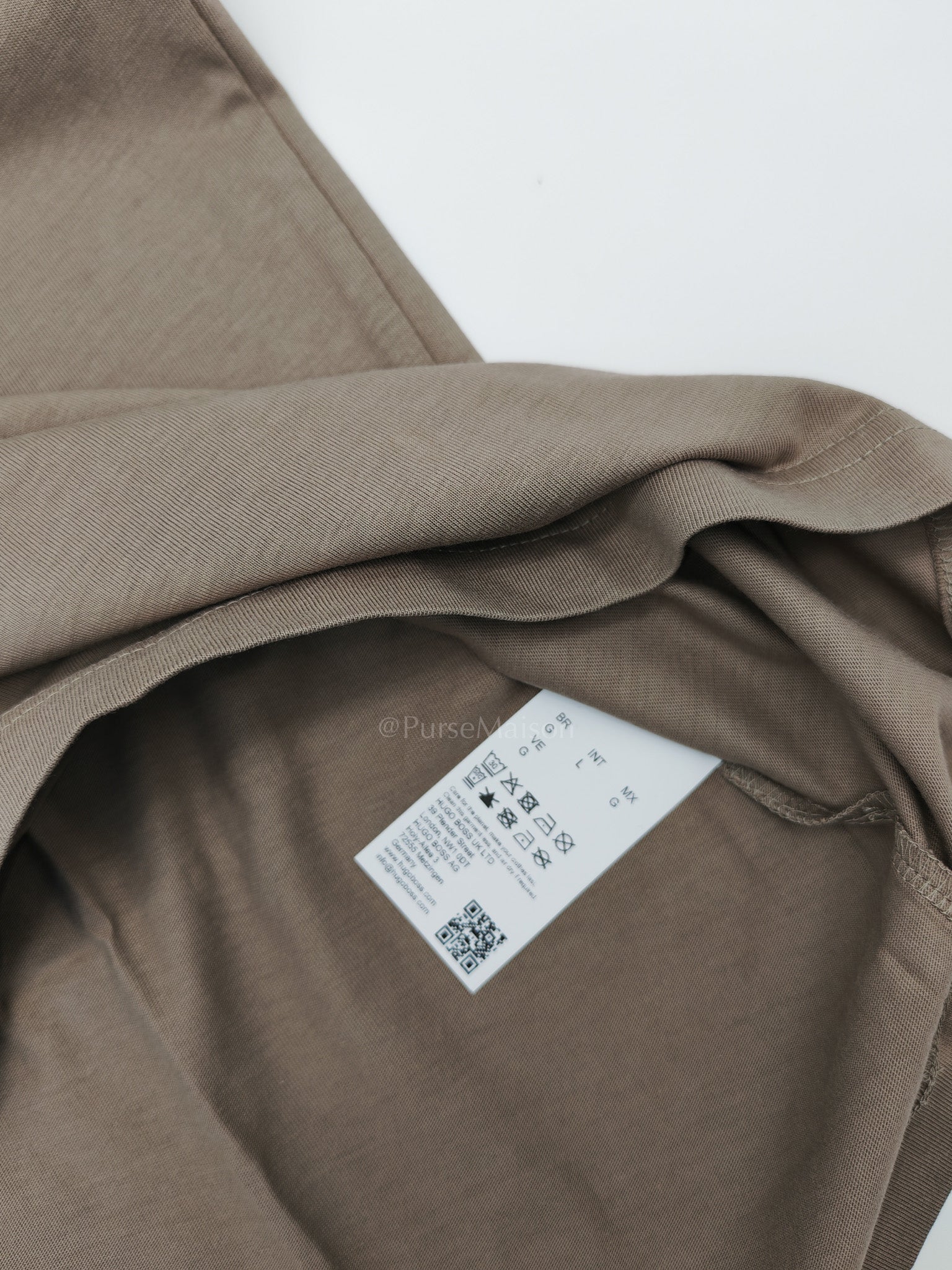Jersey Cotton T-Shirt in Taupe for Men Size L