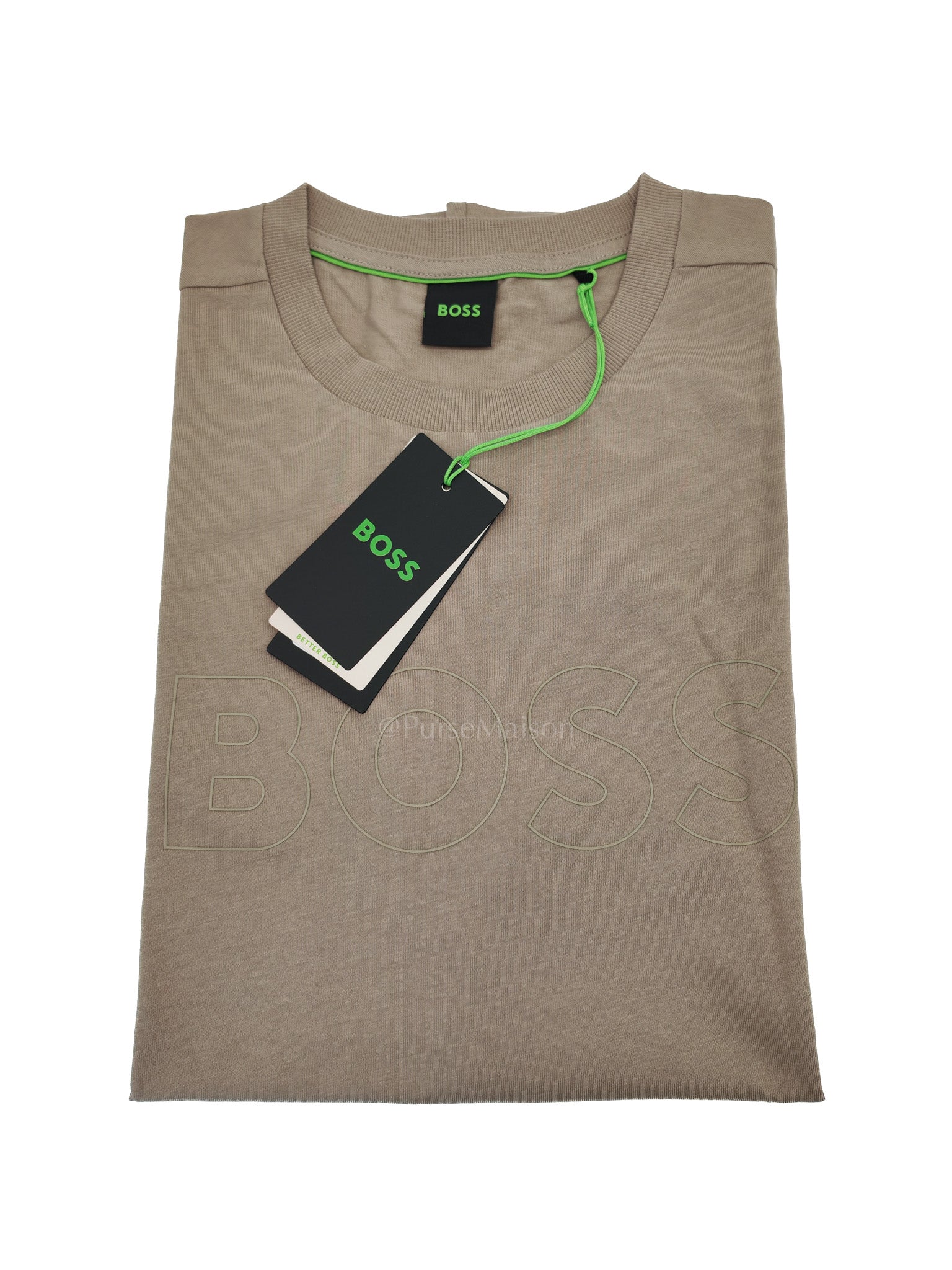 Jersey Cotton T-Shirt in Taupe for Men Size L