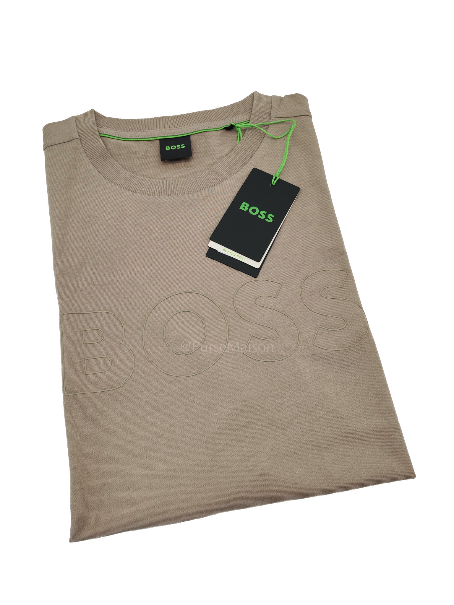 Jersey Cotton T-Shirt in Taupe for Men Size L