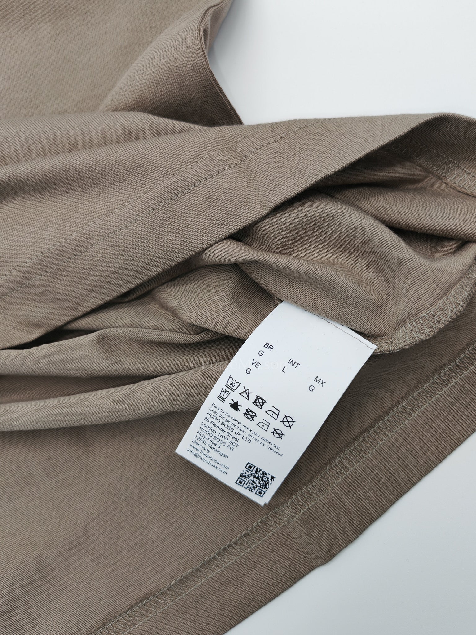 Jersey Cotton T-Shirt in Taupe for Men Size L