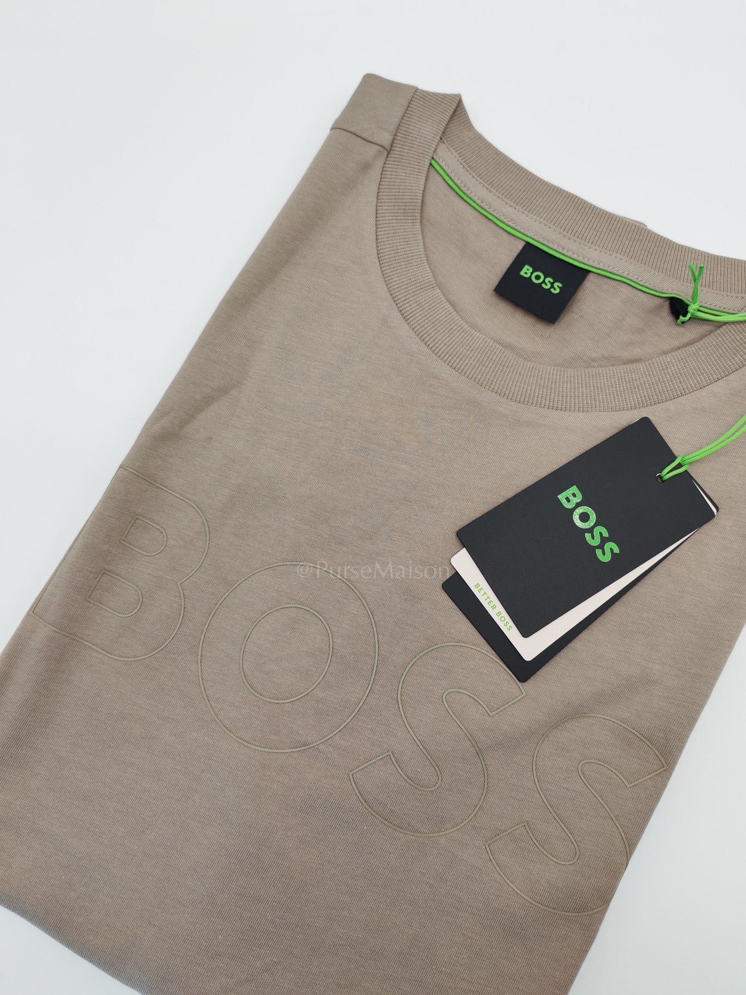 Jersey Cotton T-Shirt in Taupe for Men Size L