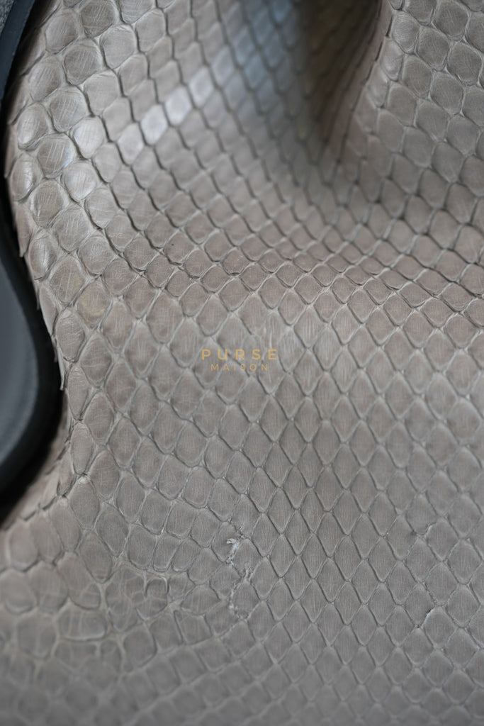 Tournon Black Snake Skin Handle Taurillon Leather (Date Code: AH2195) | Purse Maison Luxury Bags Shop