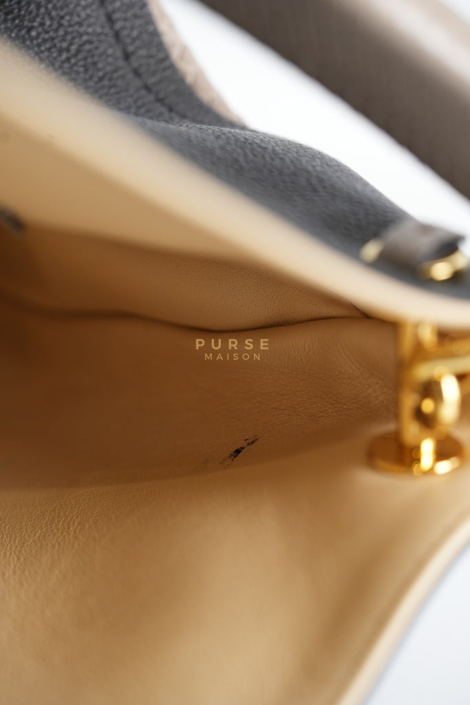 Tournon Black Snake Skin Handle Taurillon Leather (Date Code: AH2195) | Purse Maison Luxury Bags Shop