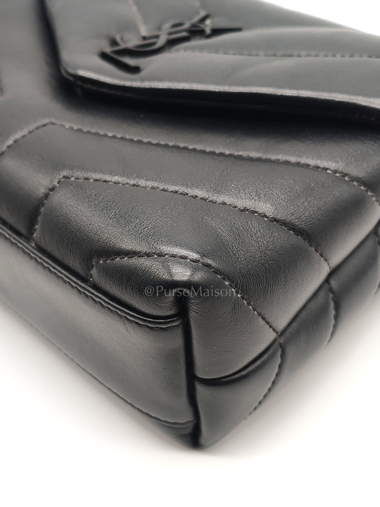 Toy Loulou Crossbody Bag in Black Quilted Calfskin Leather | Purse Maison Luxury Bags Shop
