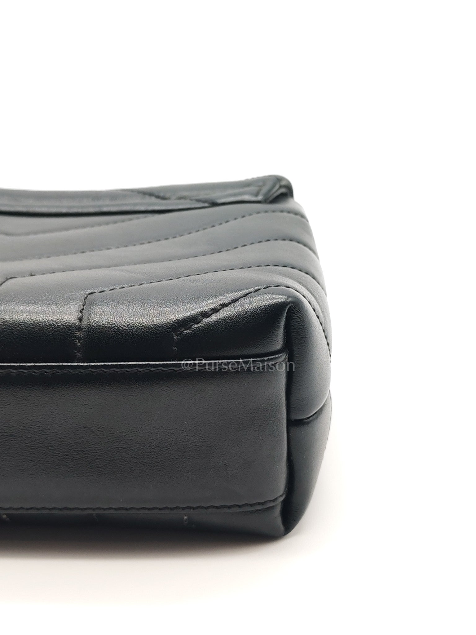 Toy Loulou Crossbody Bag in Black Quilted Calfskin Leather | Purse Maison Luxury Bags Shop