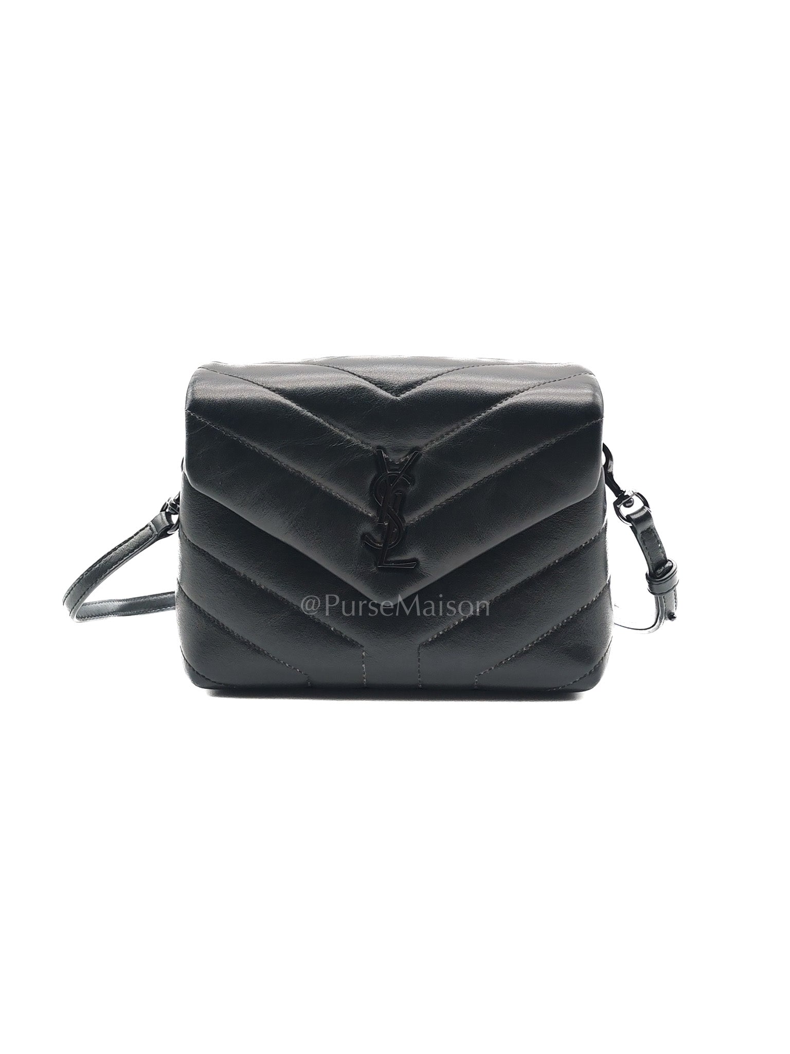 Toy Loulou Crossbody Bag in Black Quilted Calfskin Leather | Purse Maison Luxury Bags Shop