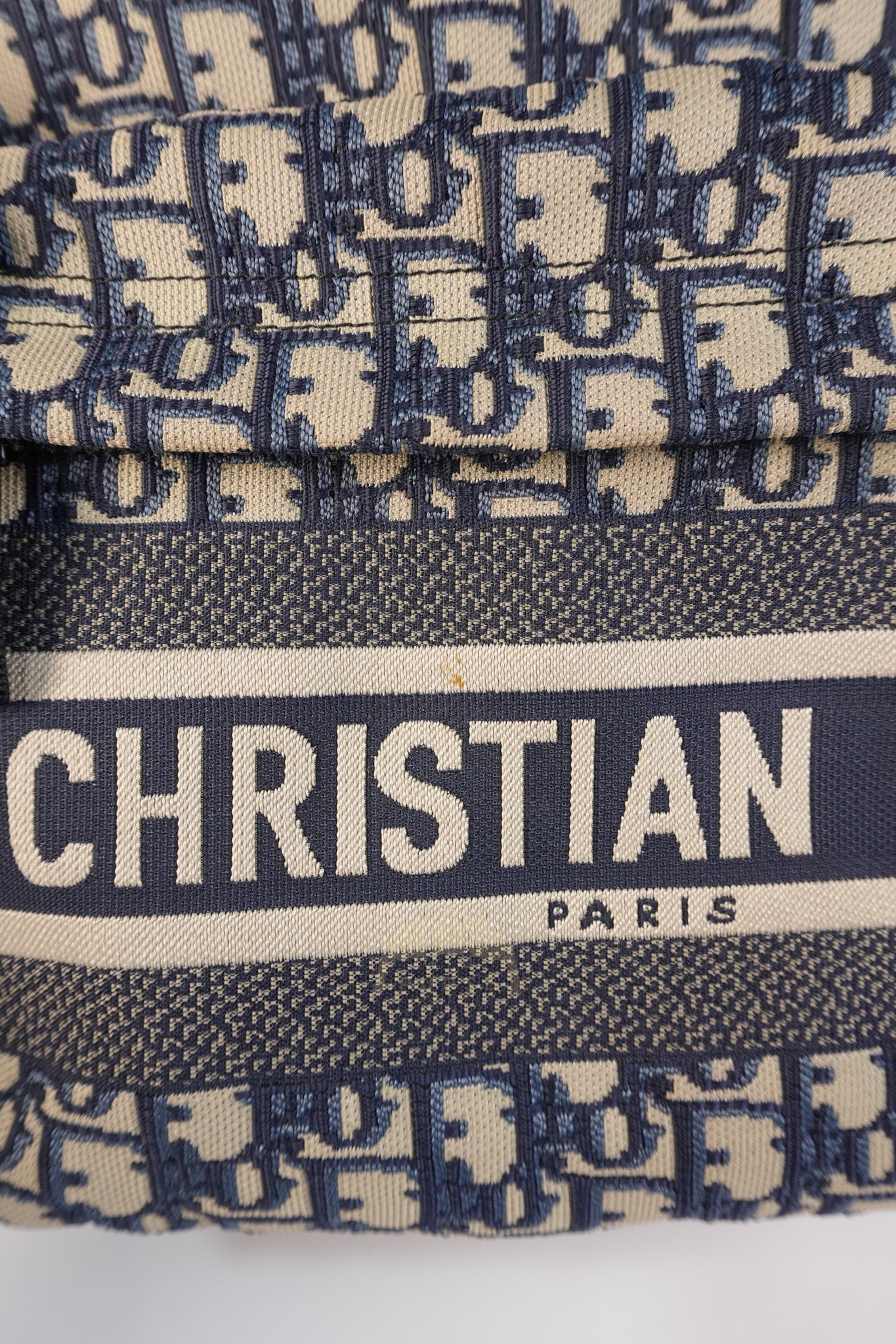 Travel Bagpack in Blue Oblique Jacquard Canvas | Purse Maison Luxury Bags Shop