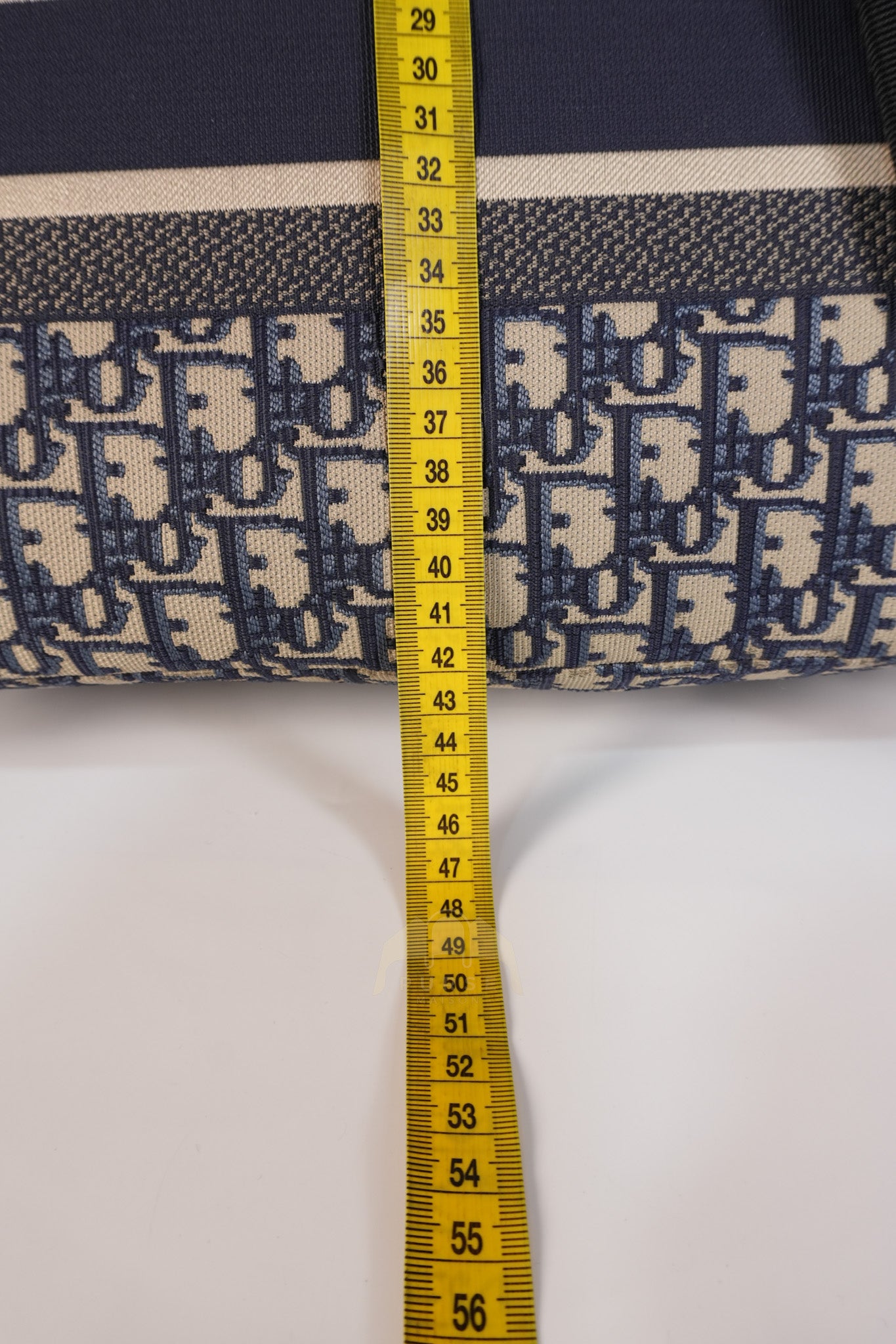 Travel Bagpack in Blue Oblique Jacquard Canvas | Purse Maison Luxury Bags Shop