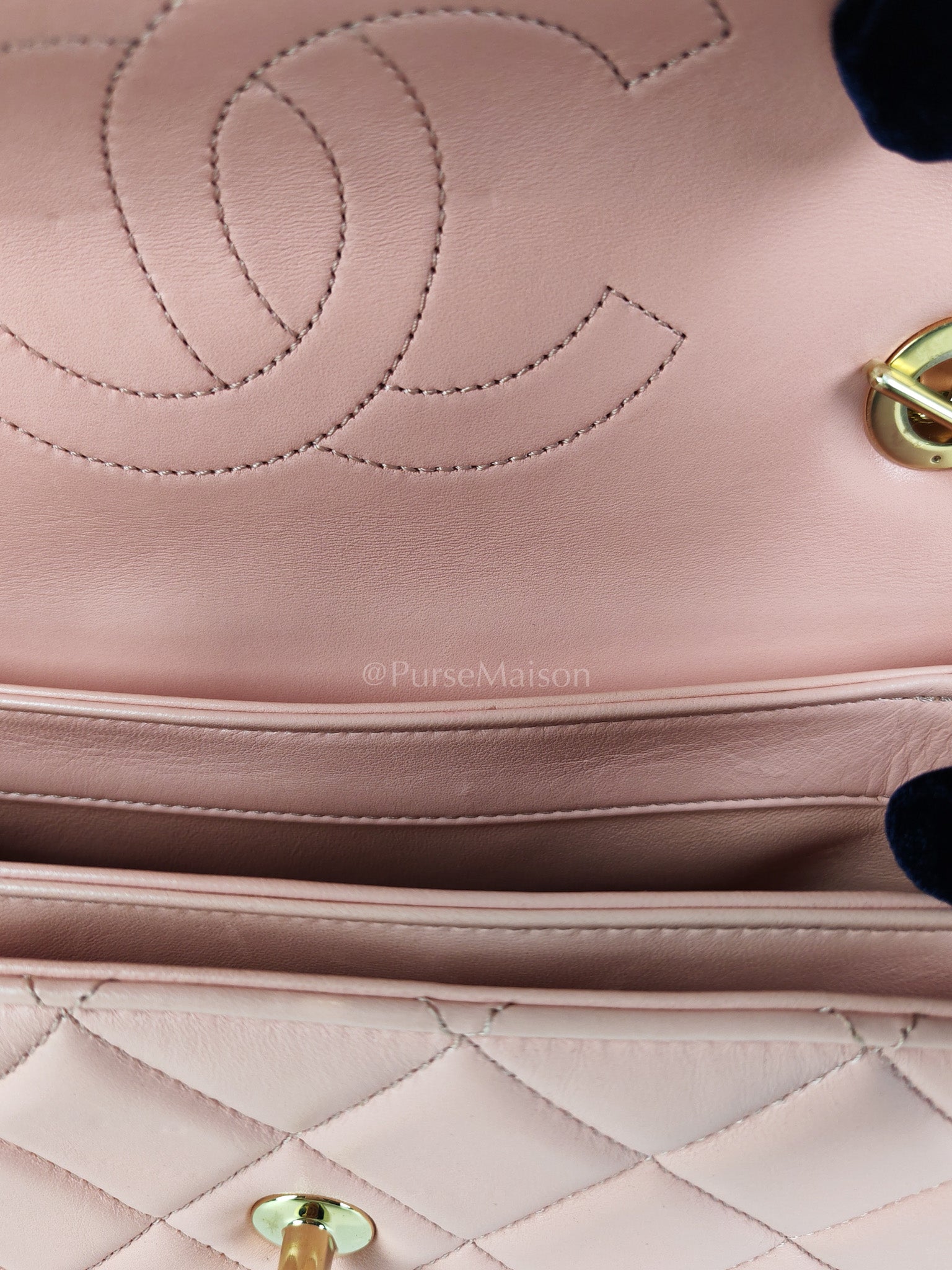 Trendy CC Medium Top Handle in Pink Lambskin Leather and Gold Hardware Series 27 | Purse Maison Luxury Bags Shop