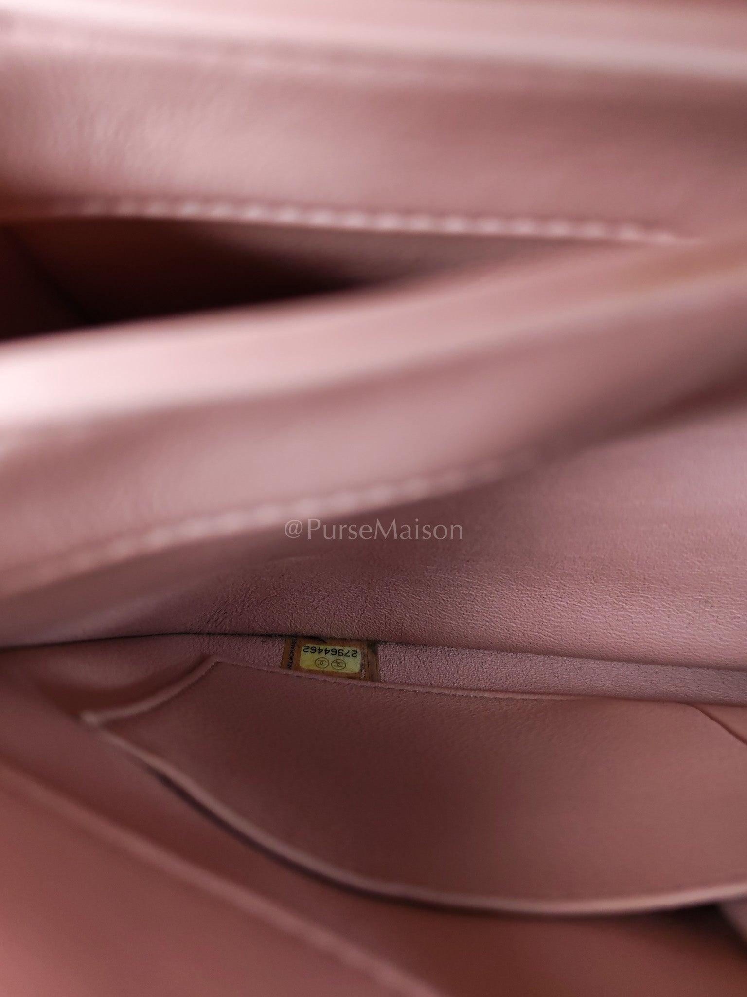 Trendy CC Medium Top Handle in Pink Lambskin Leather and Gold Hardware Series 27 | Purse Maison Luxury Bags Shop