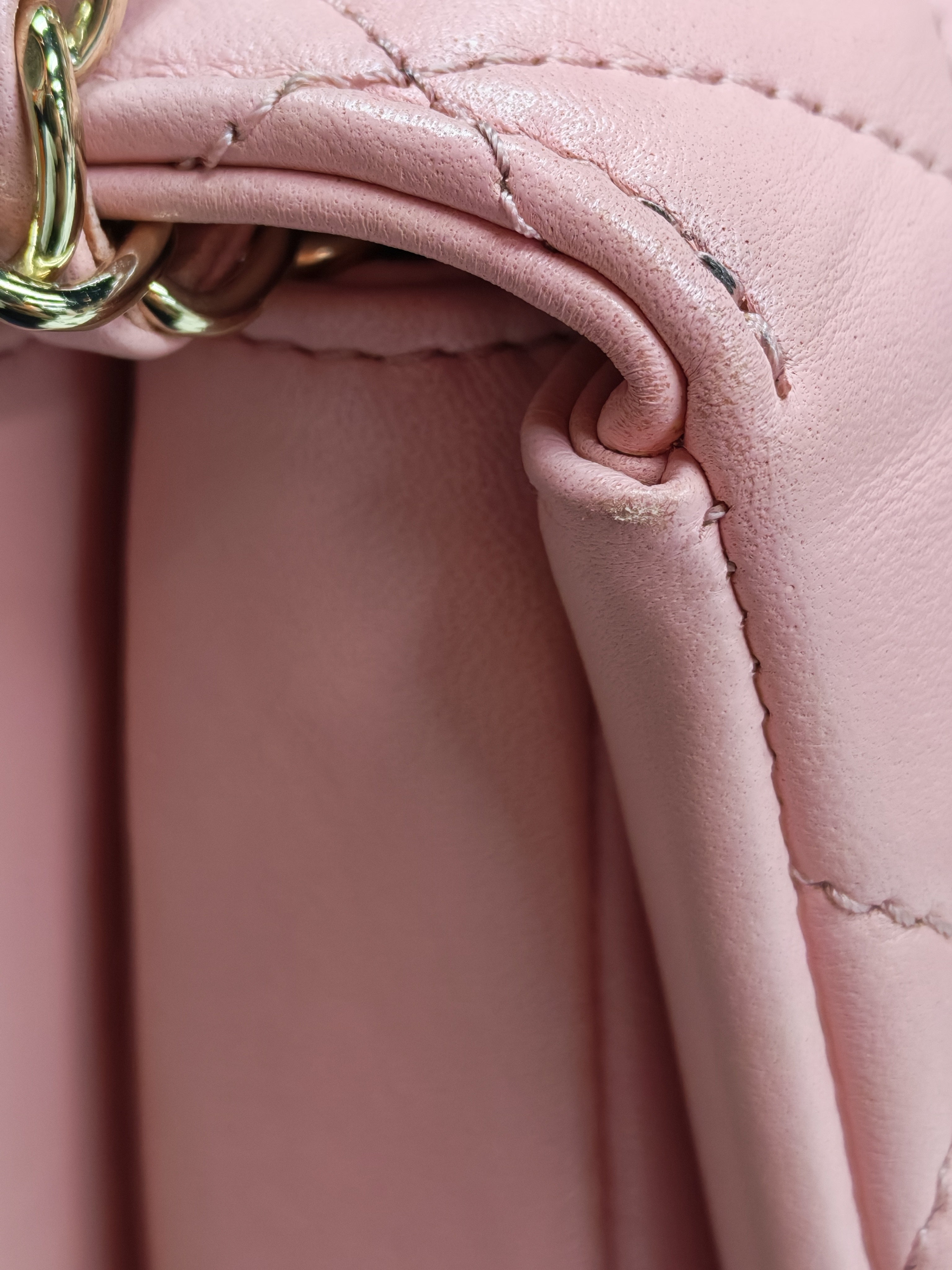 Trendy CC Medium Top Handle in Pink Lambskin Leather and Gold Hardware Series 27 | Purse Maison Luxury Bags Shop