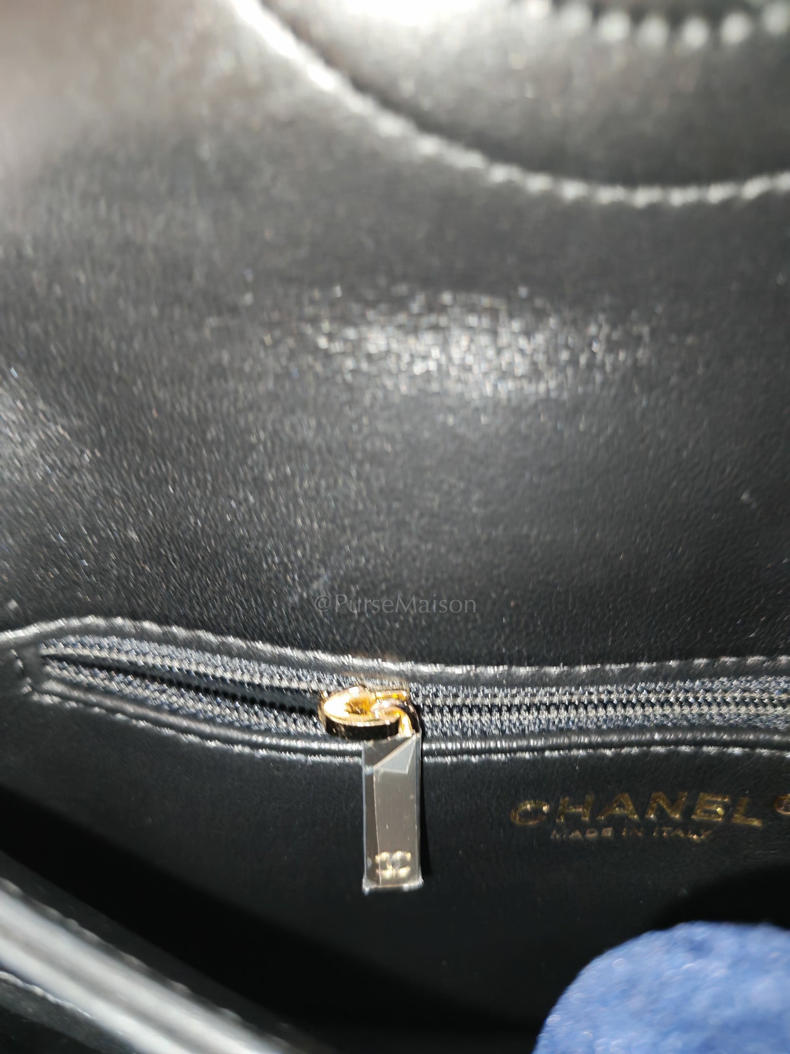 Trendy CC Small Top Handle Bag in Black Quilted Lambskin Leather & Light Gold Hardware Series 28 | Purse Maison Luxury Bags Shop