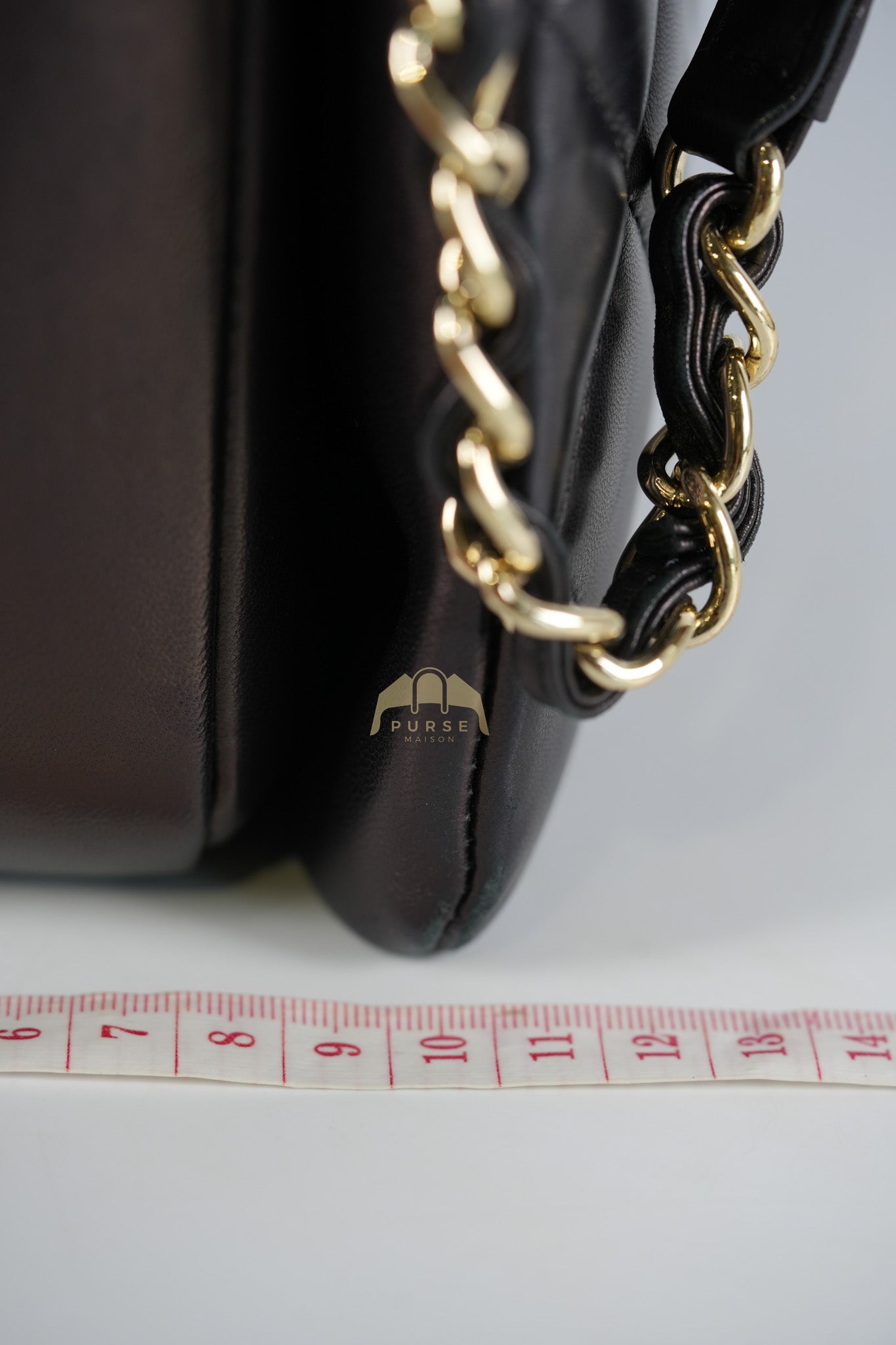 Trendy CC Top Handle Jumbo in Black Lambskin Light Gold Hardware (Series 19) | Purse Maison Luxury Bags Shop