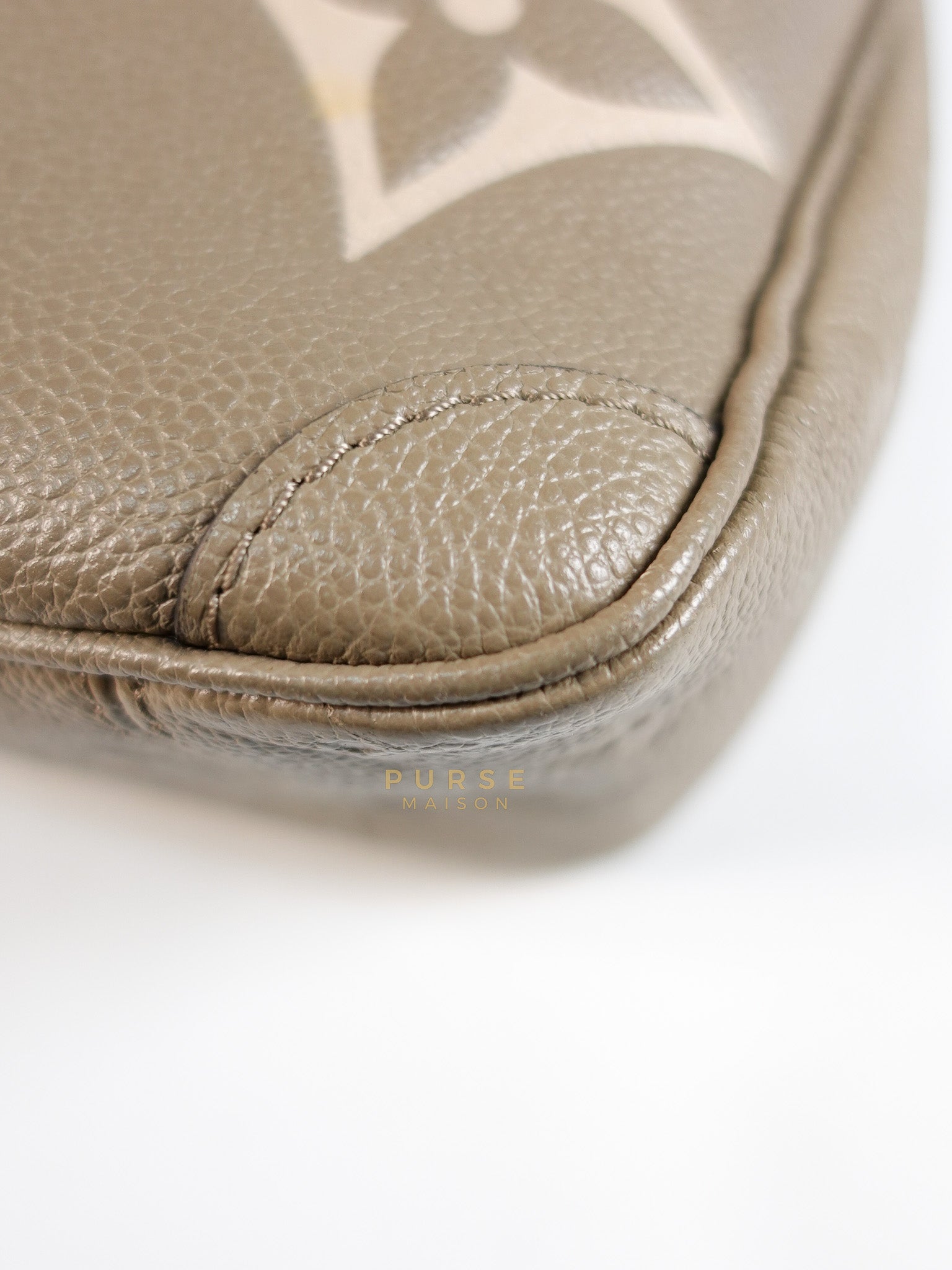 Trianon PM Hand Bag in Beige Monogram Empreinte Leather & Gold Hardware Microchip | Purse Maison Luxury Bags Shop