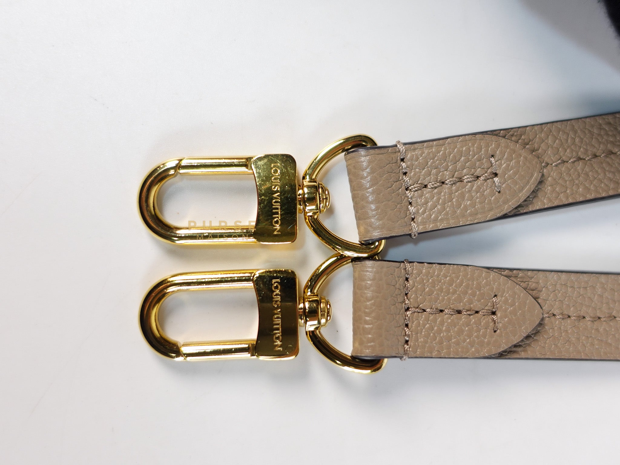 Trianon PM Hand Bag in Beige Monogram Empreinte Leather & Gold Hardware Microchip | Purse Maison Luxury Bags Shop