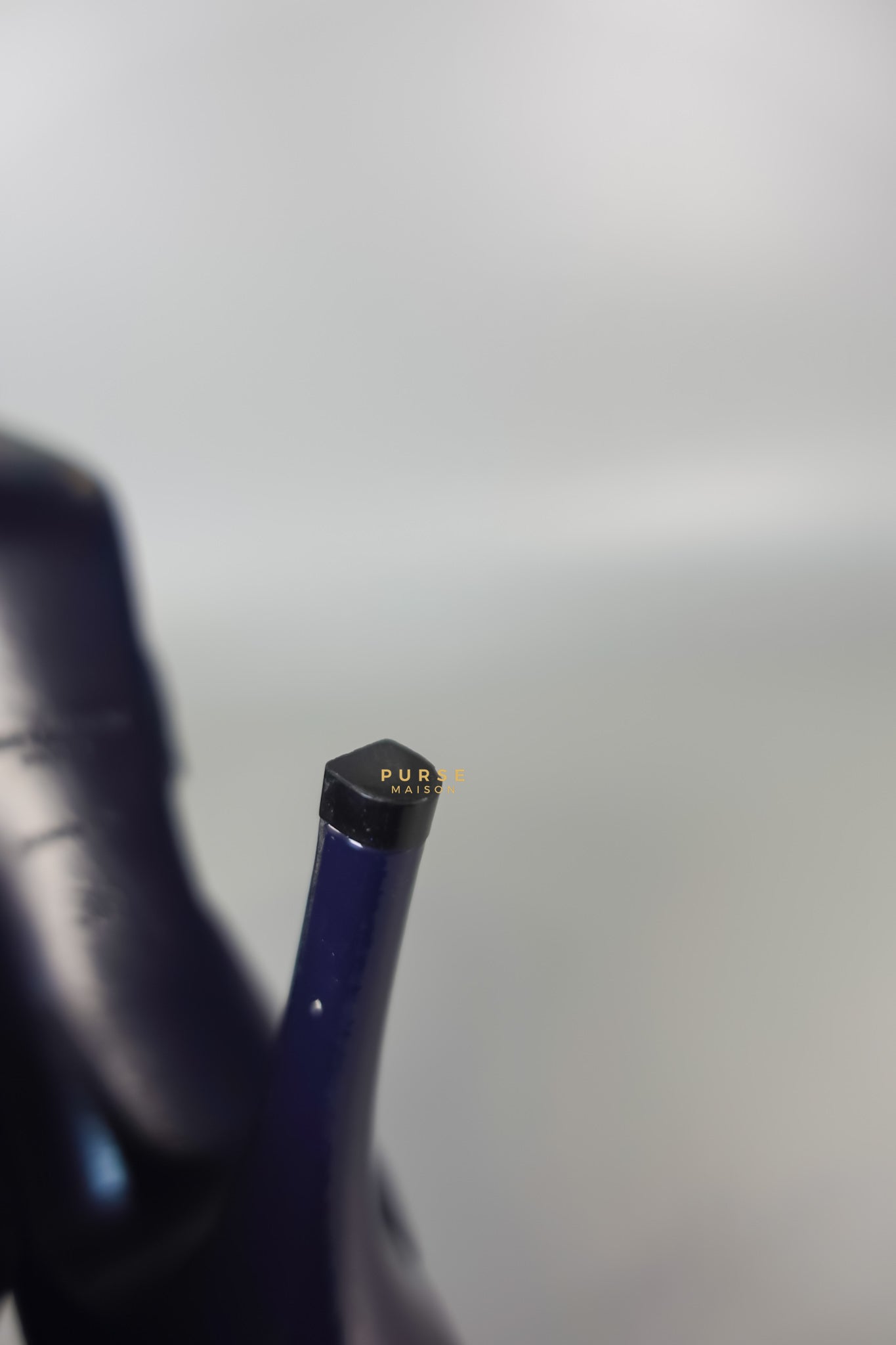 Tribute Leather Platform Sandal Patent Navy Blue High Heels (Size 36EU 23cm) | Purse Maison Luxury Bags Shop