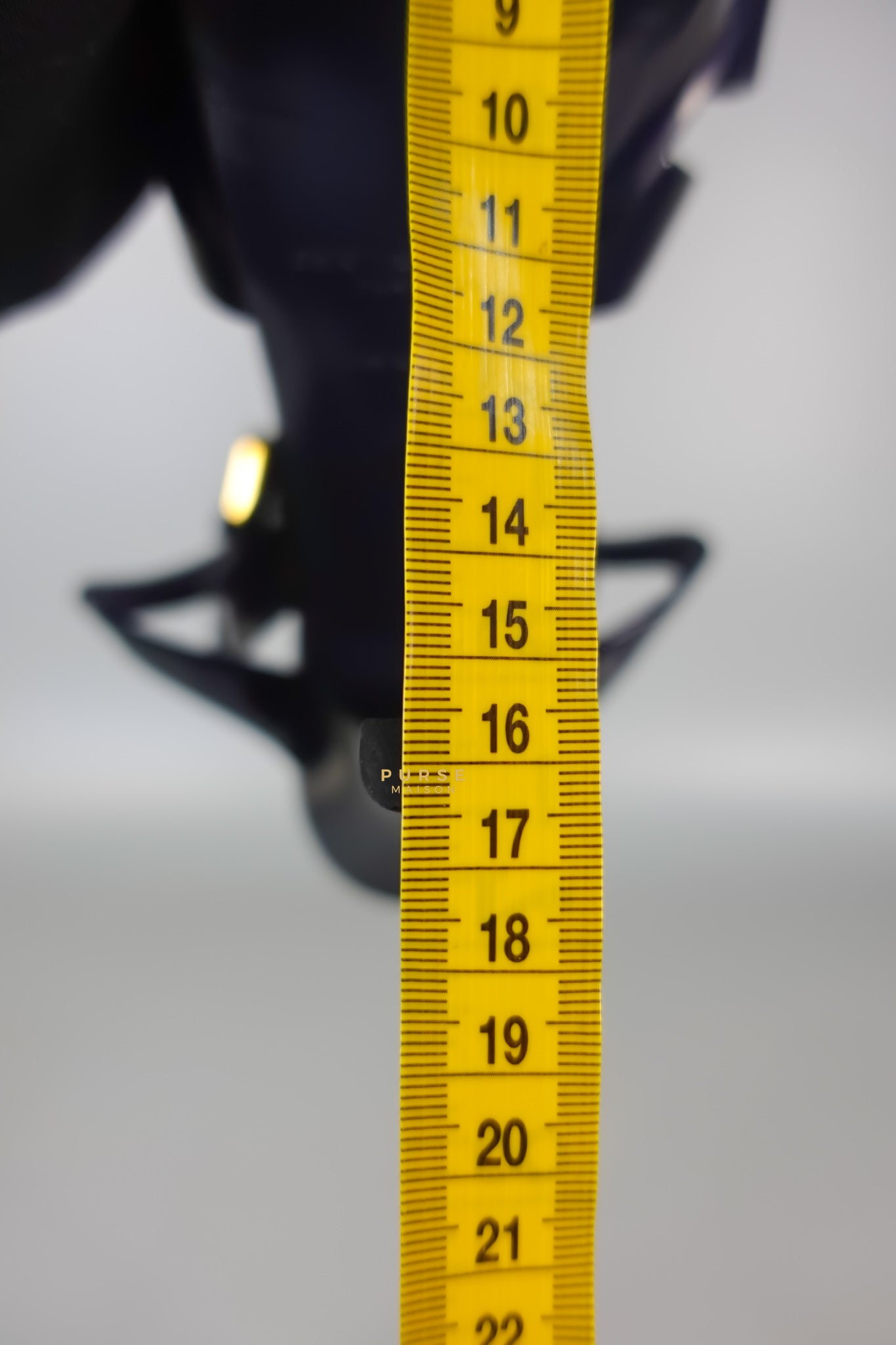 Tribute Leather Platform Sandal Patent Navy Blue High Heels (Size 36EU 23cm) | Purse Maison Luxury Bags Shop