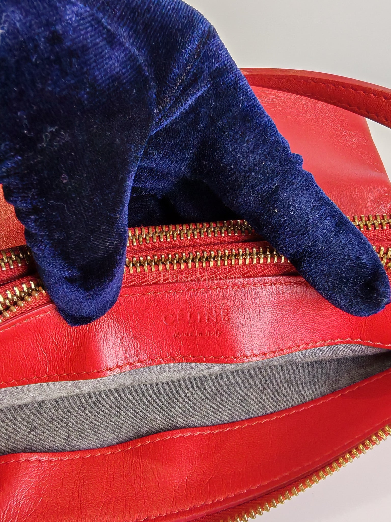 Trio Bag in Red Calfskin Leather Crossbody Bag | Purse Maison Luxury Bags Shop