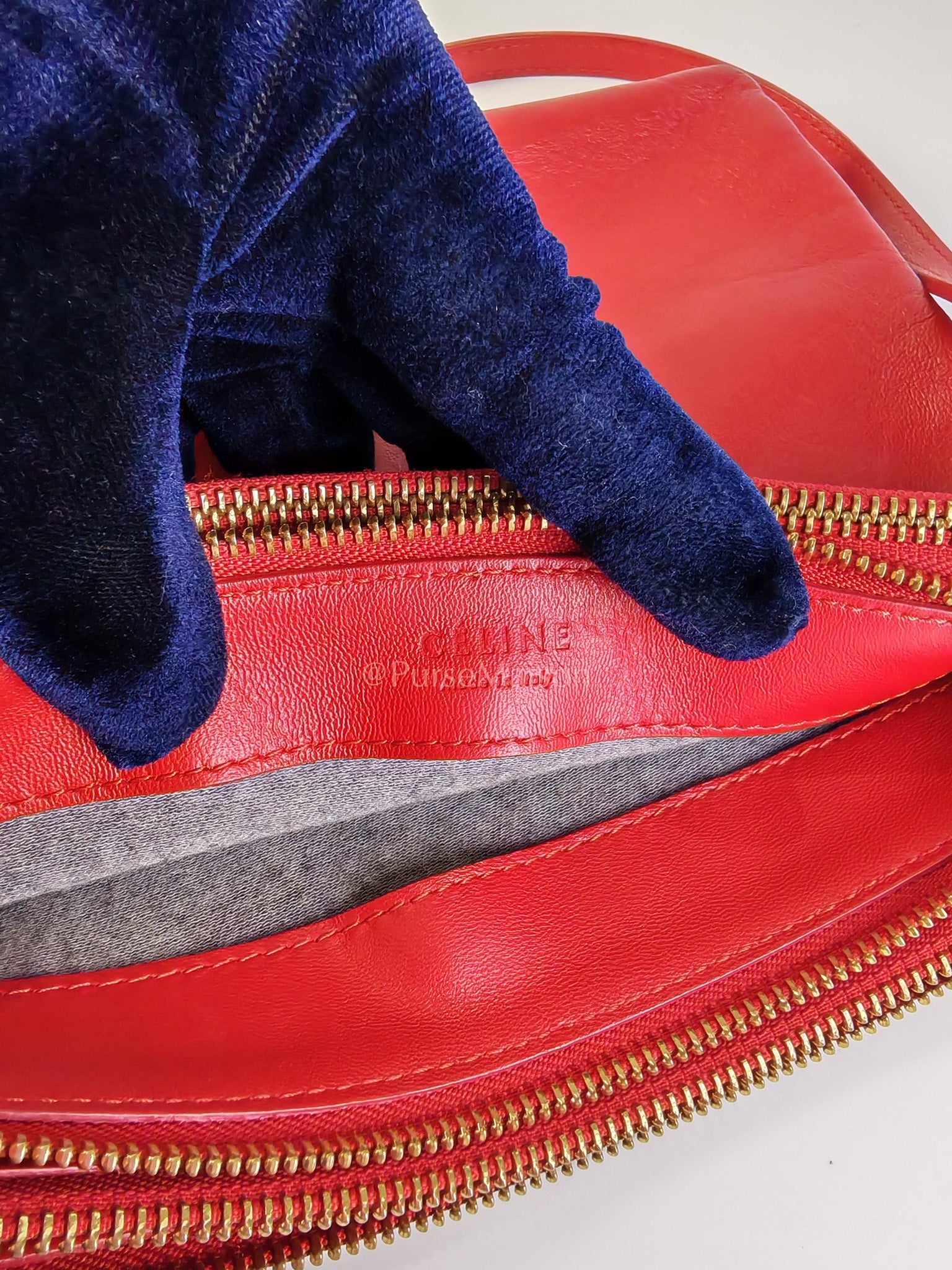 Trio Bag in Red Calfskin Leather Crossbody Bag | Purse Maison Luxury Bags Shop