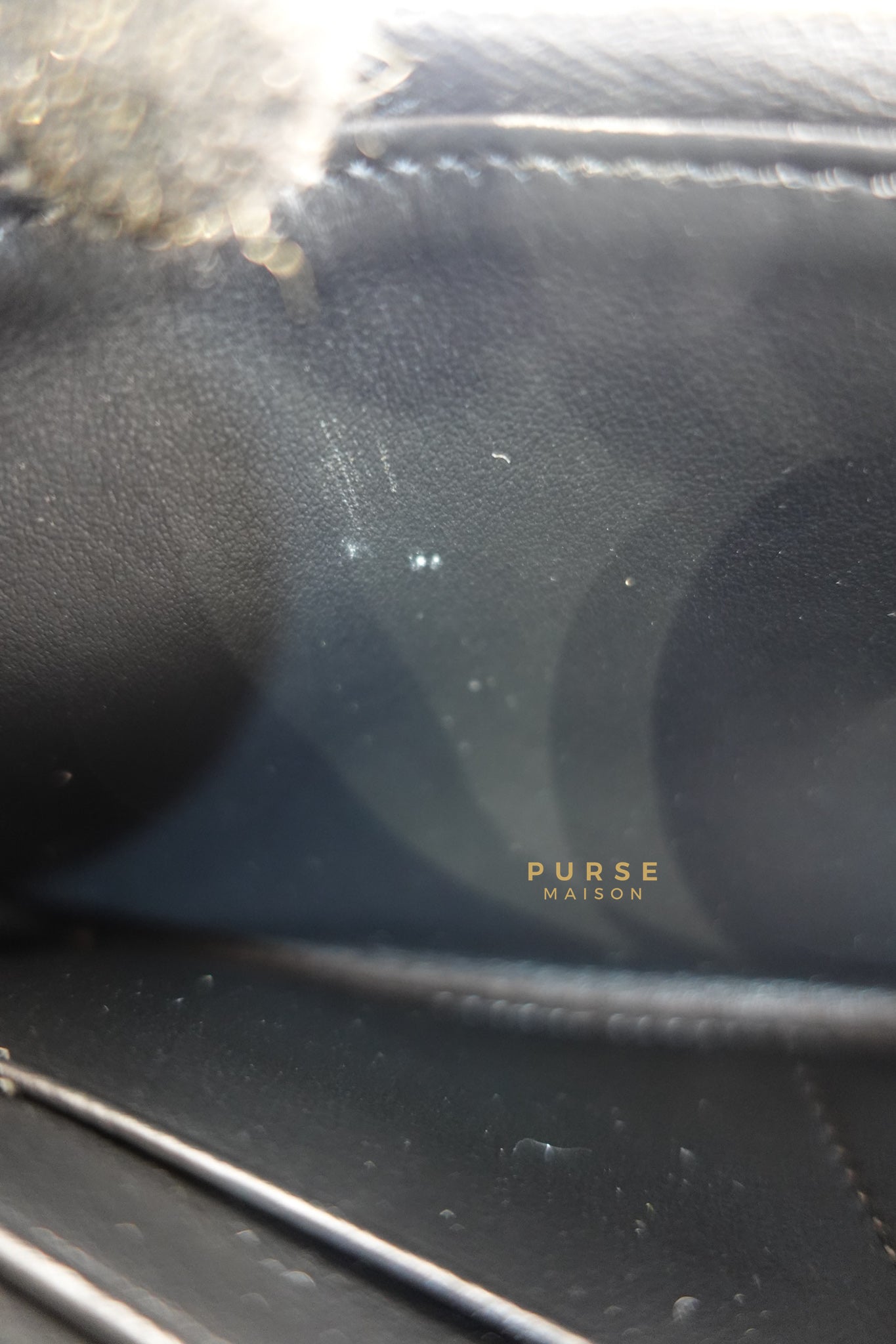 Triomphe Long Flap Wallet in Black Shiny Calfskin | Purse Maison Luxury Bags Shop