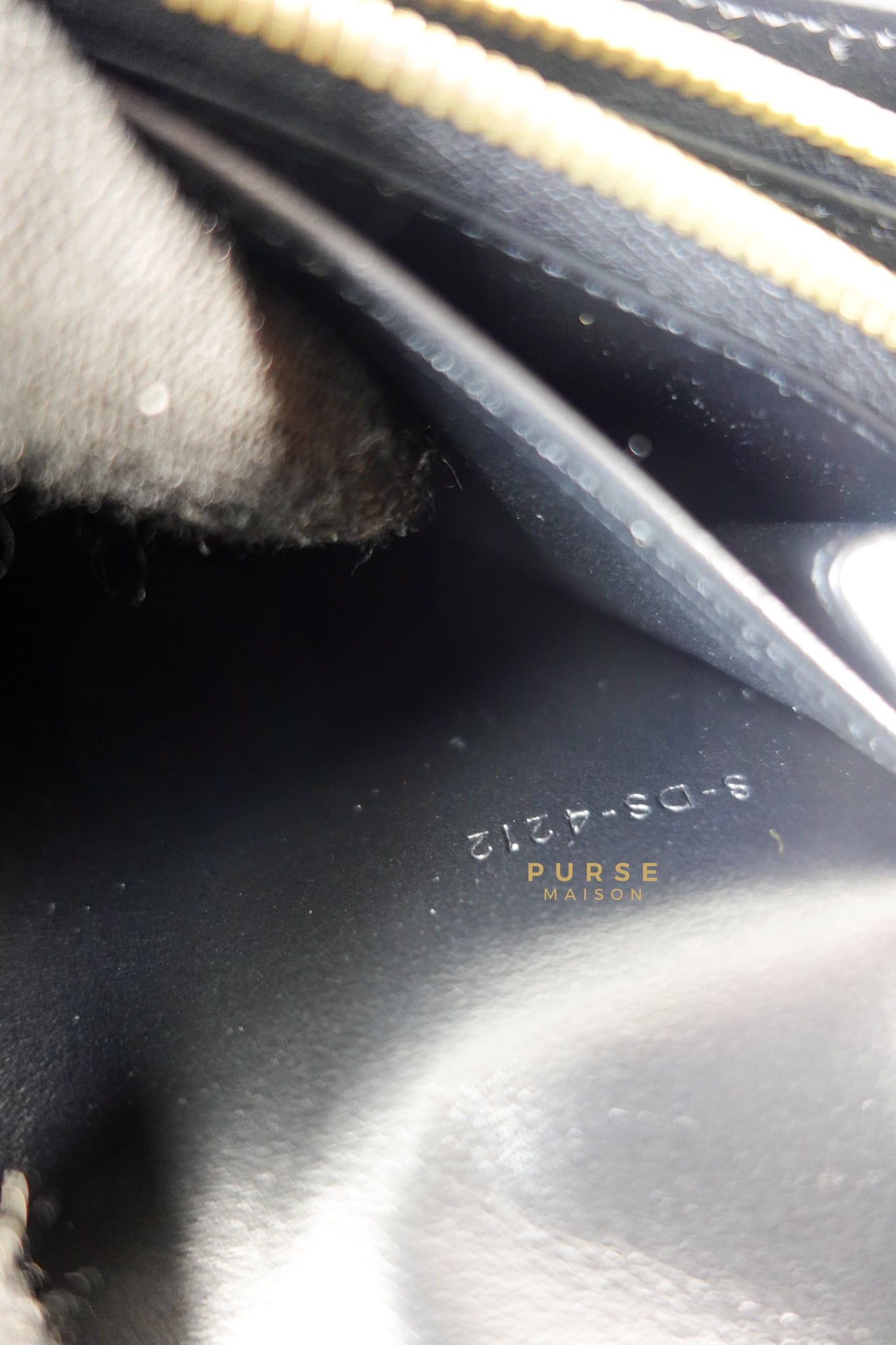 Triomphe Long Flap Wallet in Black Shiny Calfskin | Purse Maison Luxury Bags Shop