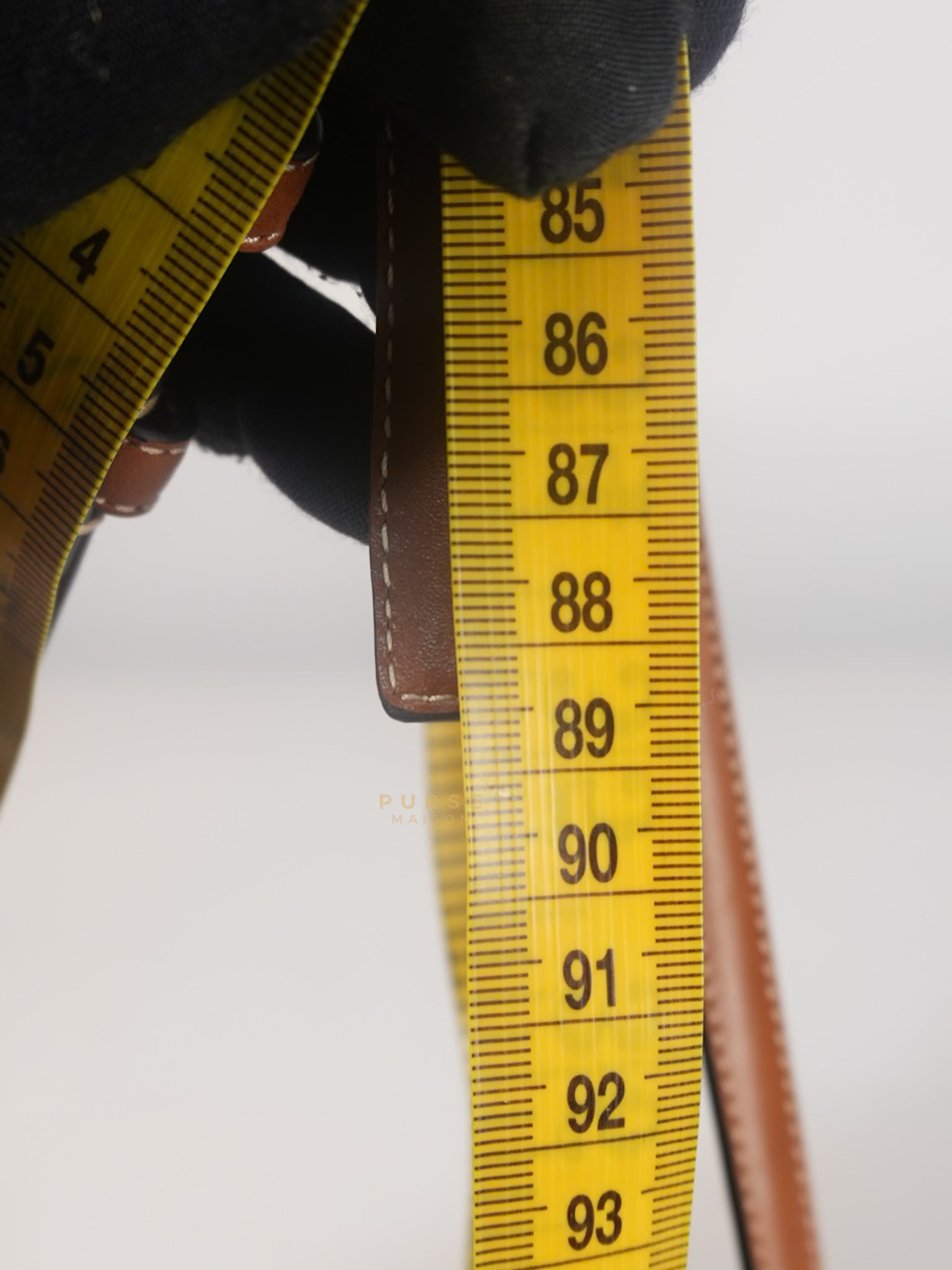 Triomphe Medium 25mm Belt in Tan Calfskin Leather Size 75cm | Purse Maison Luxury Bags Shop