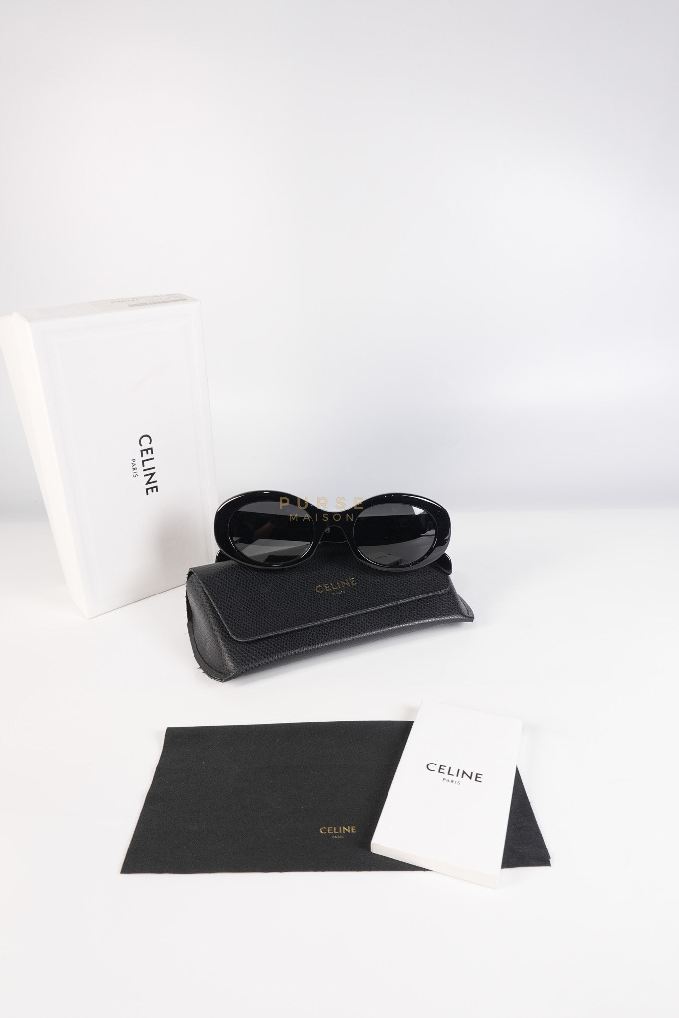 Triomphe Sunglasses in Black | Purse Maison Luxury Bags Shop