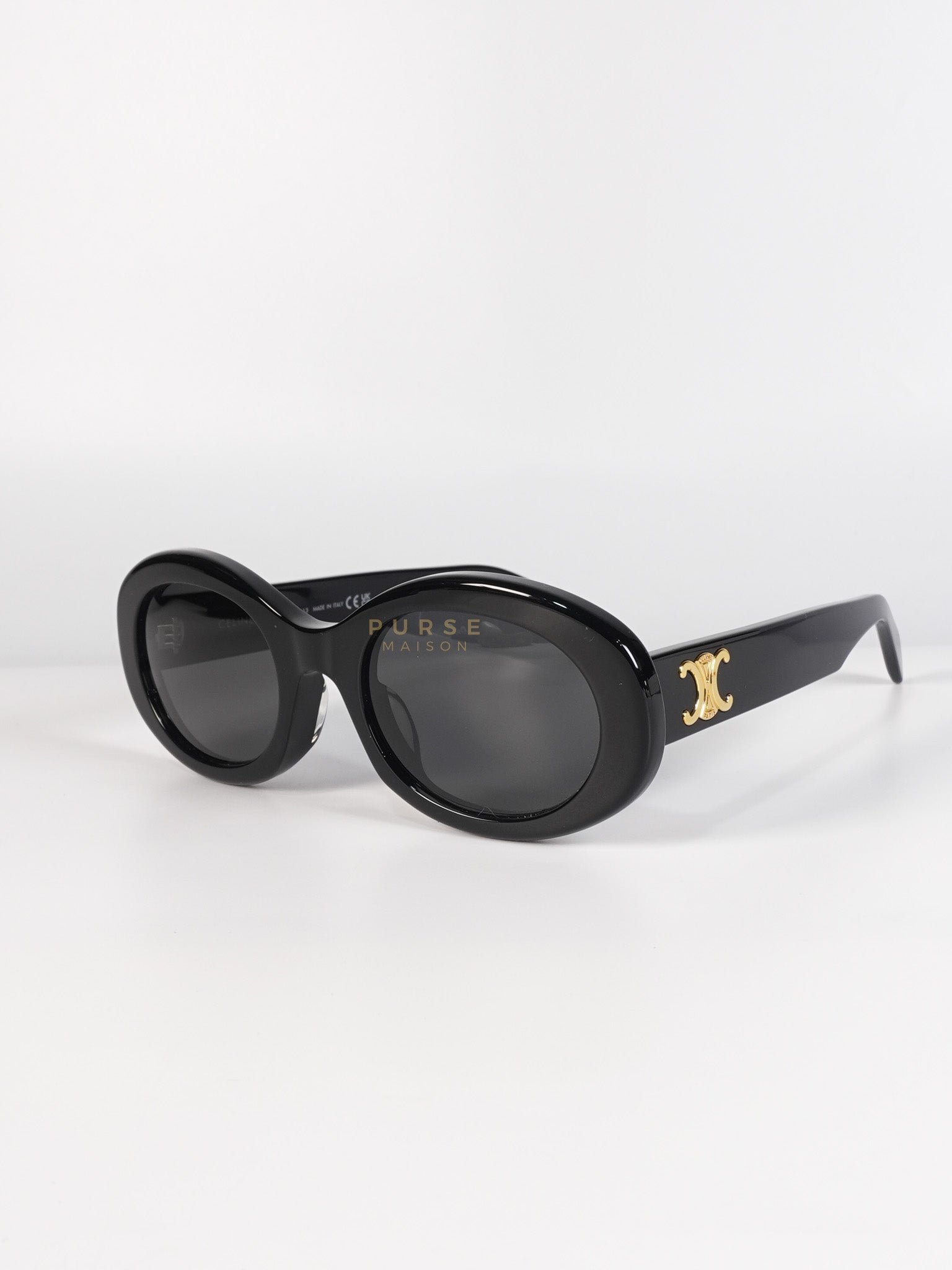Triomphe Sunglasses in Black | Purse Maison Luxury Bags Shop