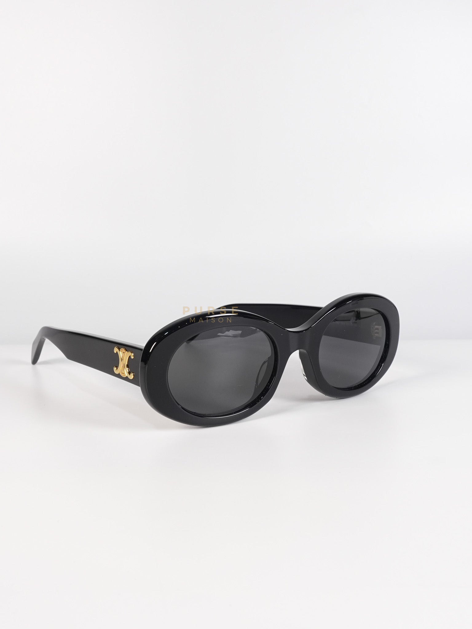Triomphe Sunglasses in Black | Purse Maison Luxury Bags Shop