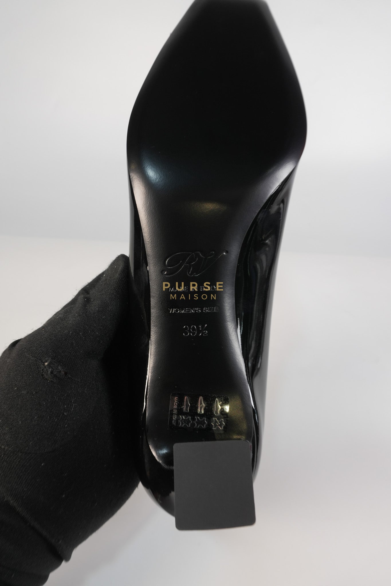 Trompette Ballerinas in Black Shoes Patent Leather Size 39.5 EU (25.5cm) | Purse Maison Luxury Bags Shop