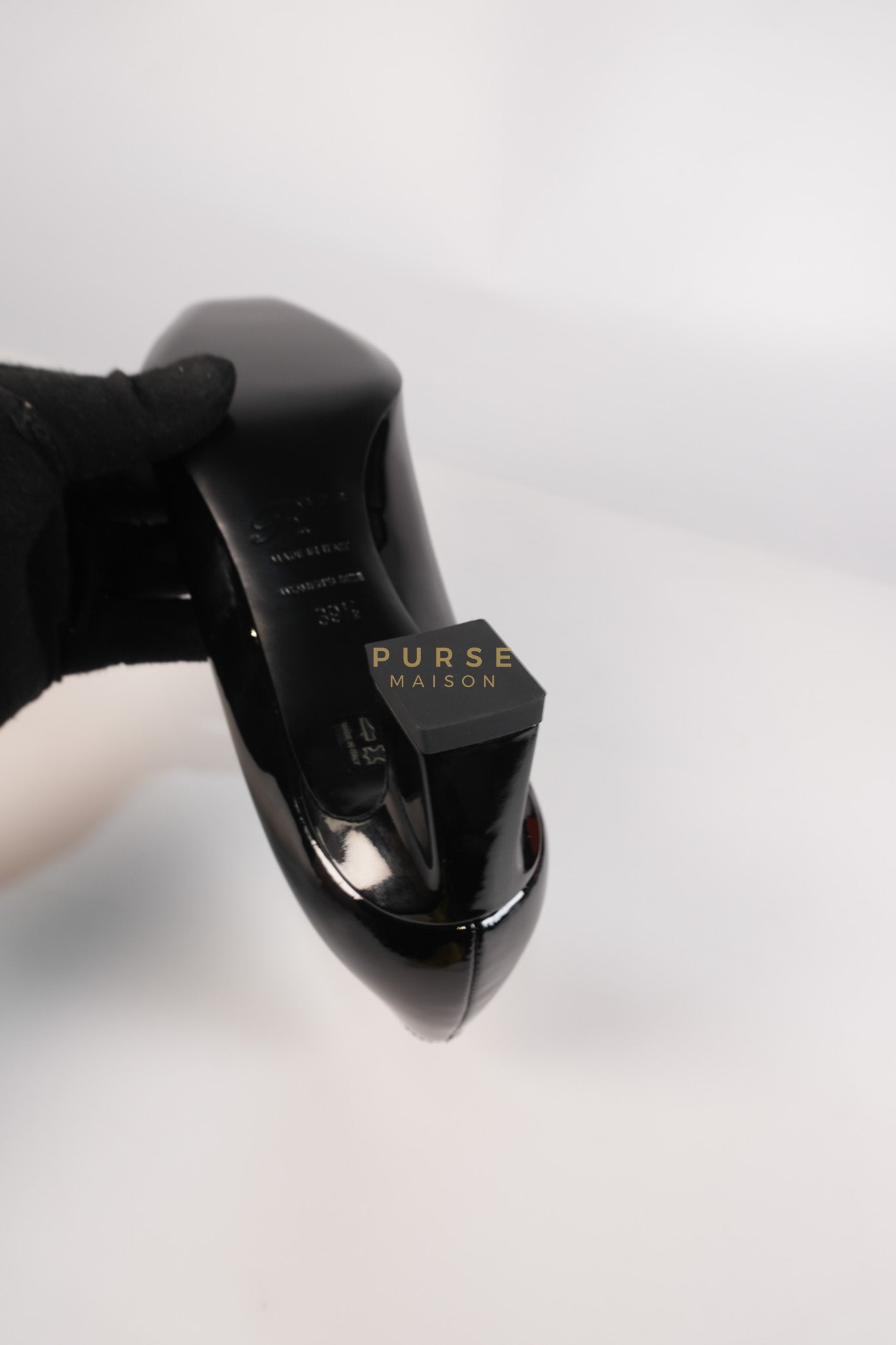 Trompette Ballerinas in Black Shoes Patent Leather Size 39.5 EU (25.5cm) | Purse Maison Luxury Bags Shop