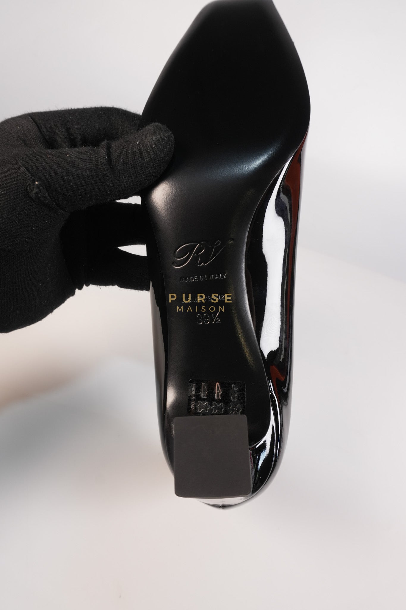 Trompette Ballerinas in Black Shoes Patent Leather Size 39.5 EU (25.5cm) | Purse Maison Luxury Bags Shop