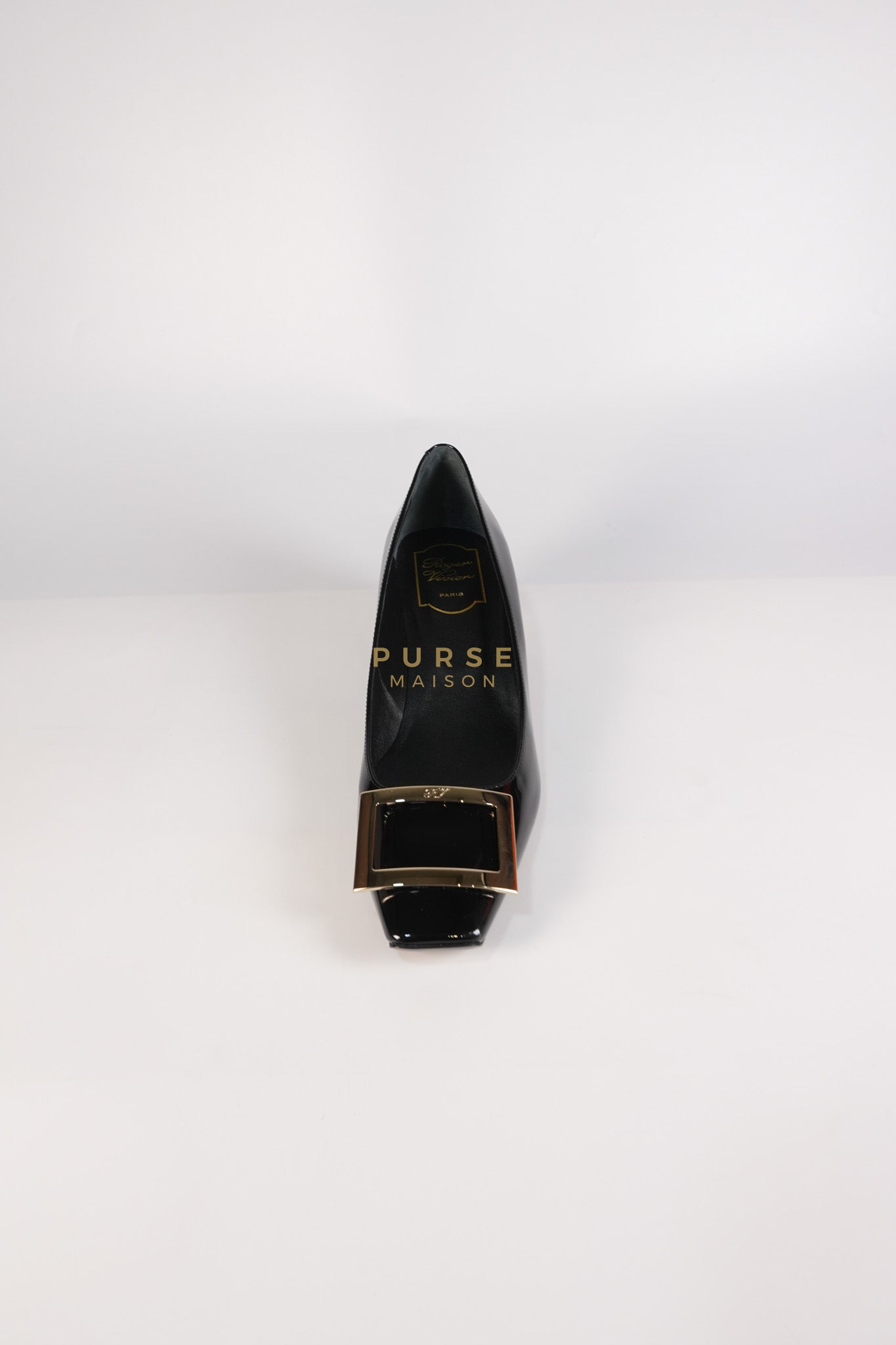 Trompette Ballerinas in Black Shoes Patent Leather Size 39.5 EU (25.5cm) | Purse Maison Luxury Bags Shop