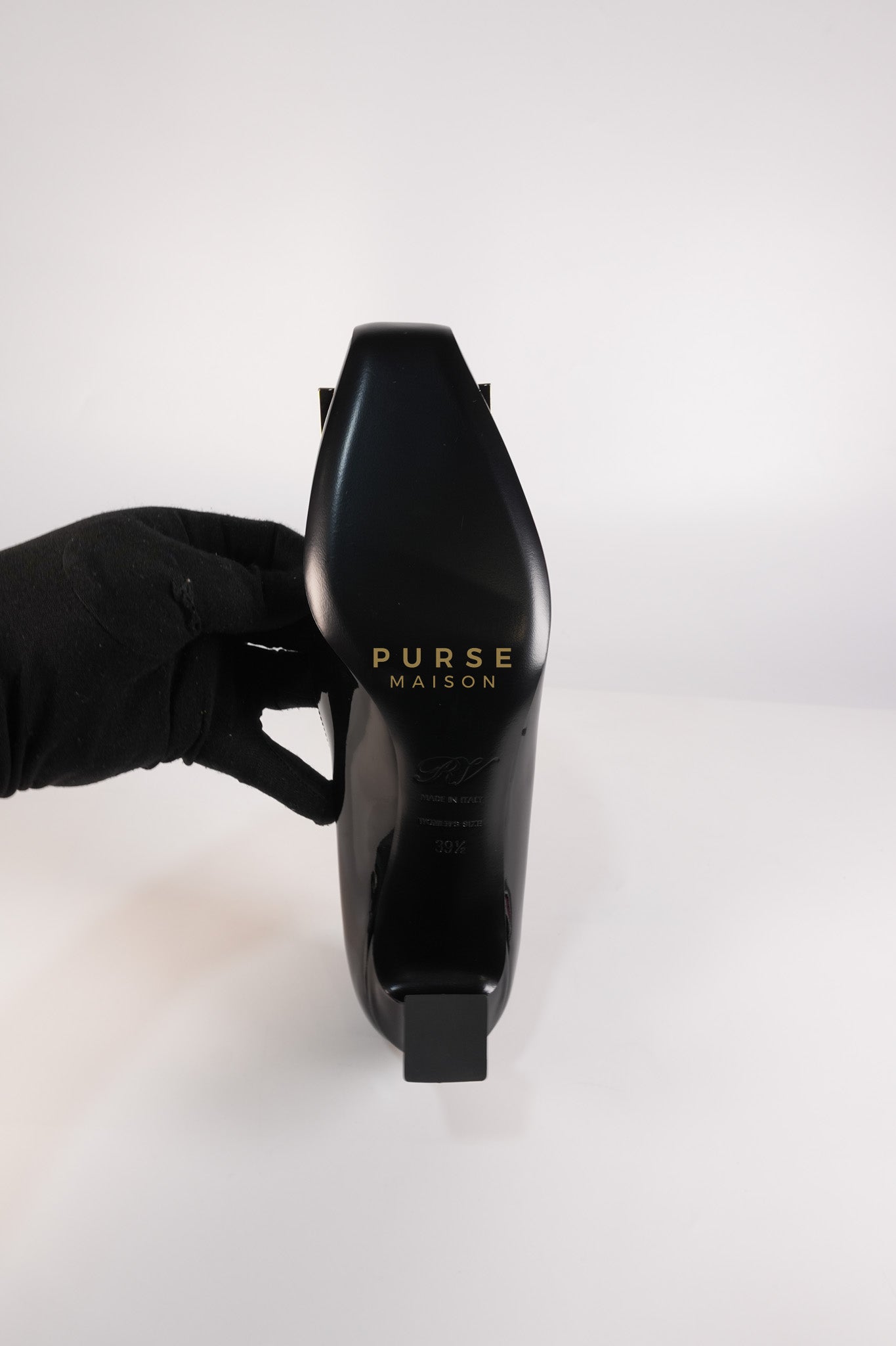 Trompette Ballerinas in Black Shoes Patent Leather Size 39.5 EU (25.5cm) | Purse Maison Luxury Bags Shop