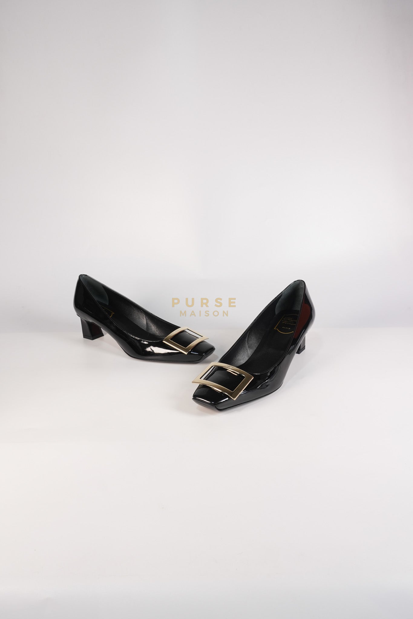 Trompette Ballerinas in Black Shoes Patent Leather Size 39.5 EU (25.5cm) | Purse Maison Luxury Bags Shop